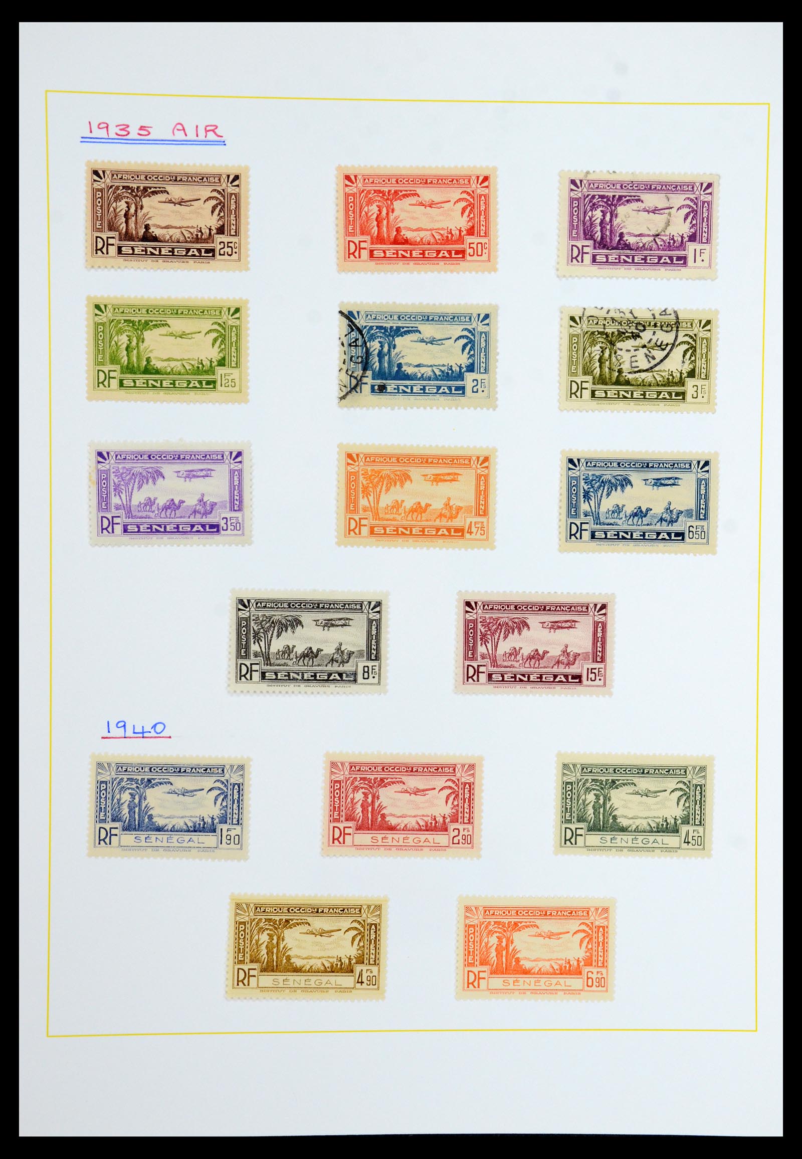 36099 254 - Postzegelverzameling 36099 Franse koloniën 1885-1950.