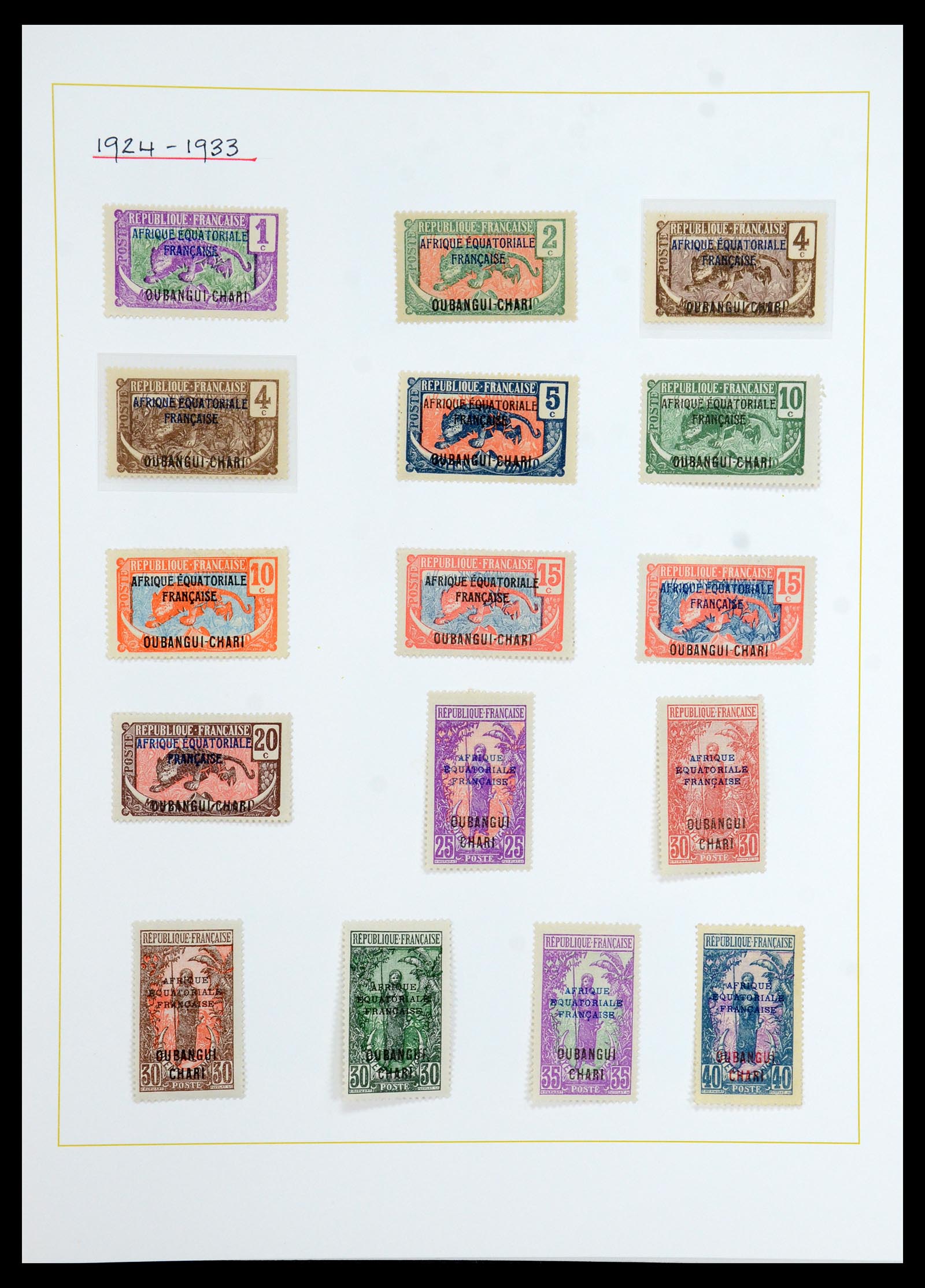 36099 282 - Postzegelverzameling 36099 Franse koloniën 1885-1950.