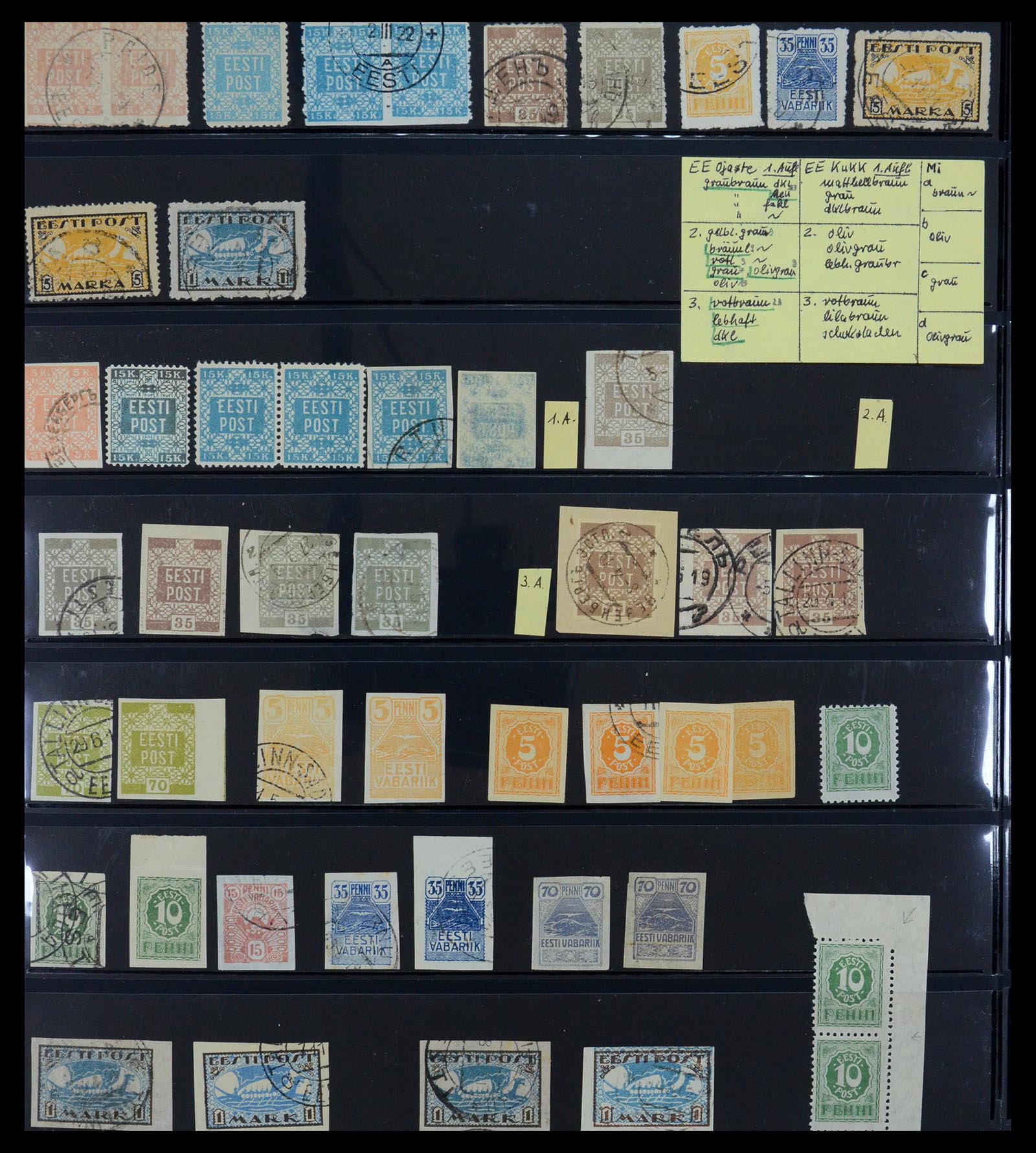 36105 011 - Stamp collection 36105 Estonia specialised 1918-2019!