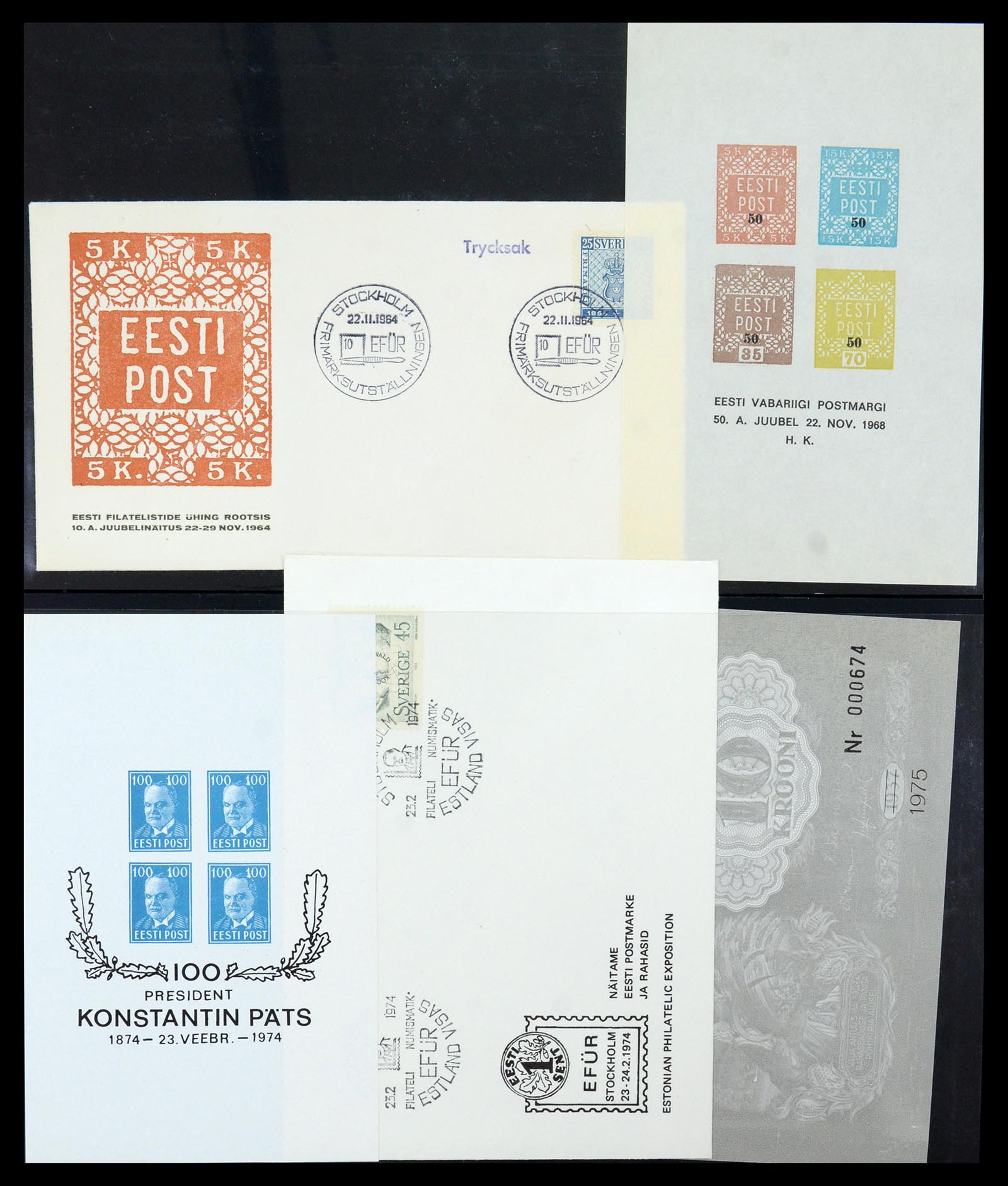 36105 023 - Stamp collection 36105 Estonia specialised 1918-2019!