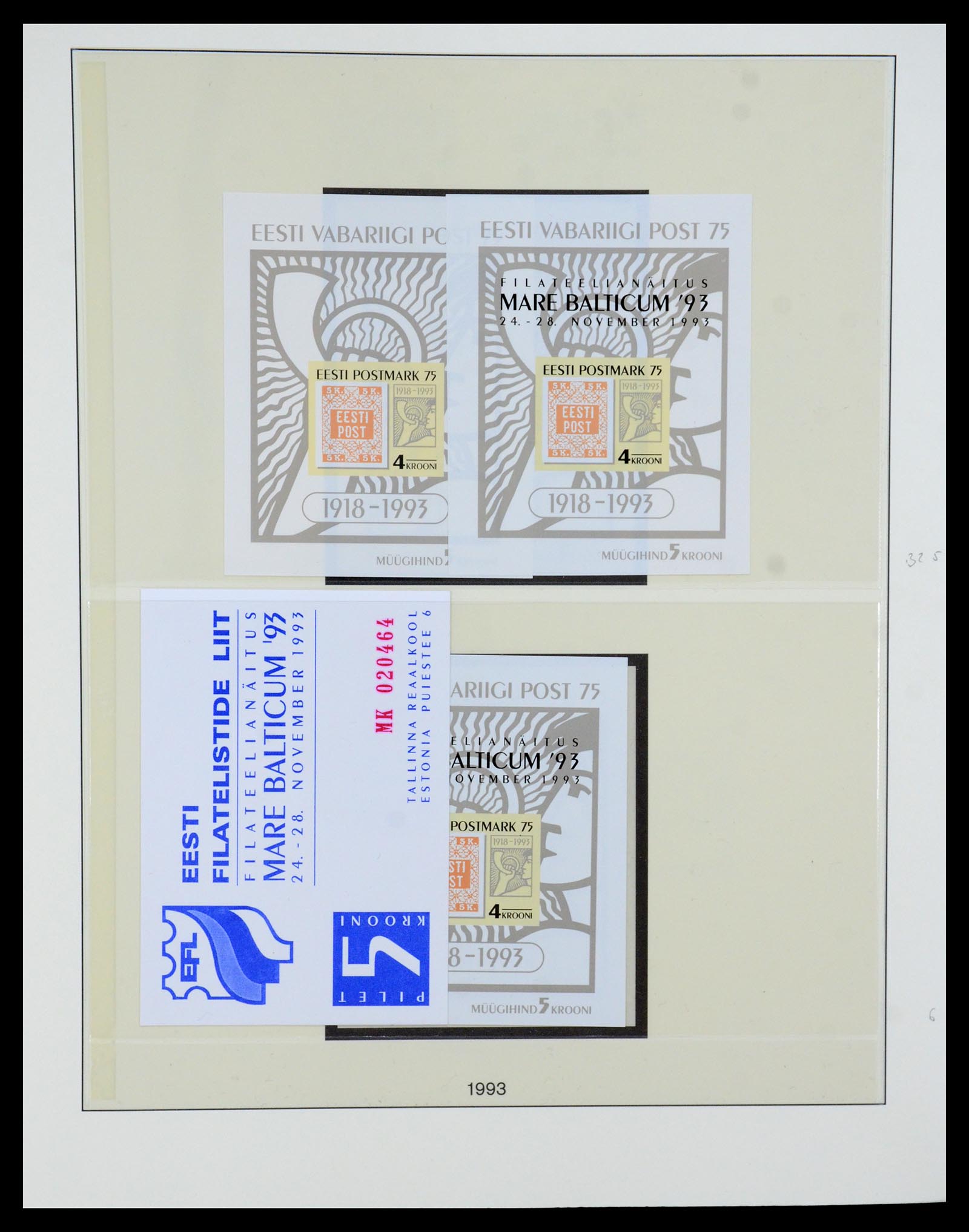 36105 037 - Stamp collection 36105 Estonia specialised 1918-2019!