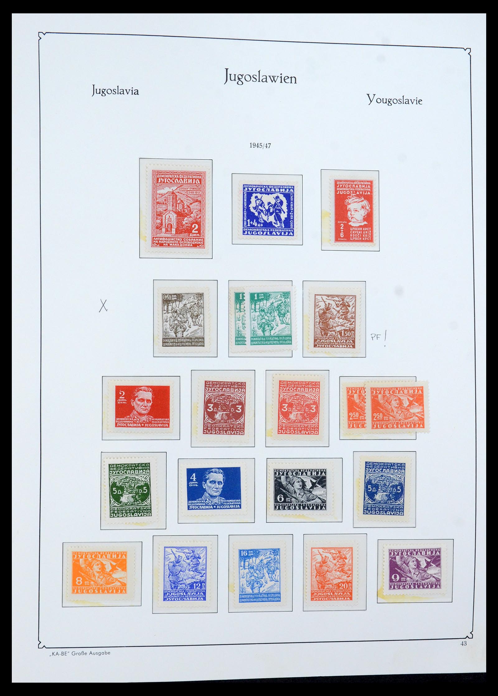 36107 069 - Postzegelverzameling 36107 Joegoslavië 1918-2003.