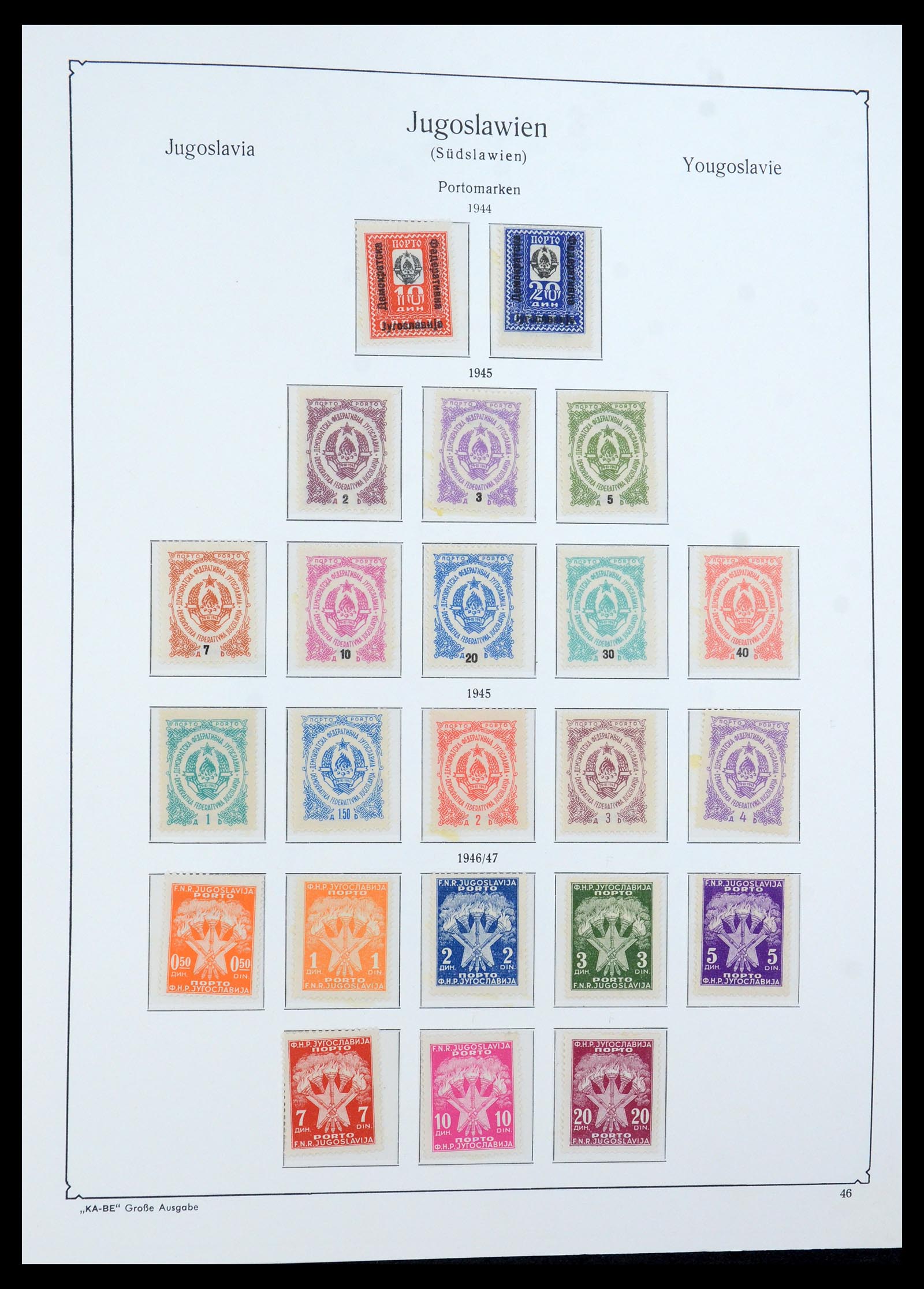 36107 072 - Postzegelverzameling 36107 Joegoslavië 1918-2003.