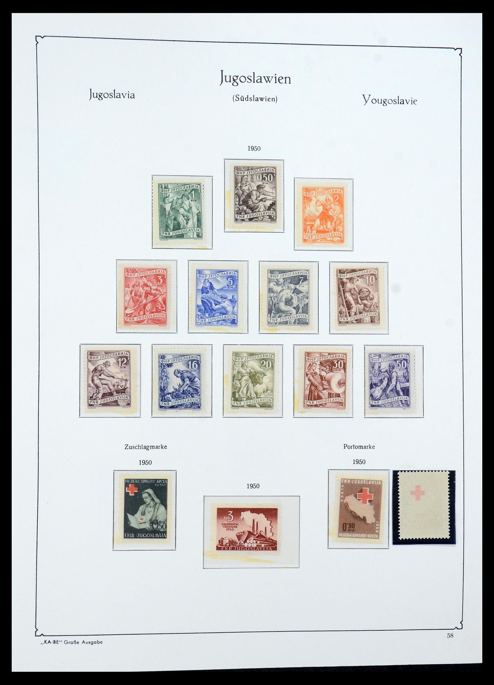 36107 088 - Postzegelverzameling 36107 Joegoslavië 1918-2003.
