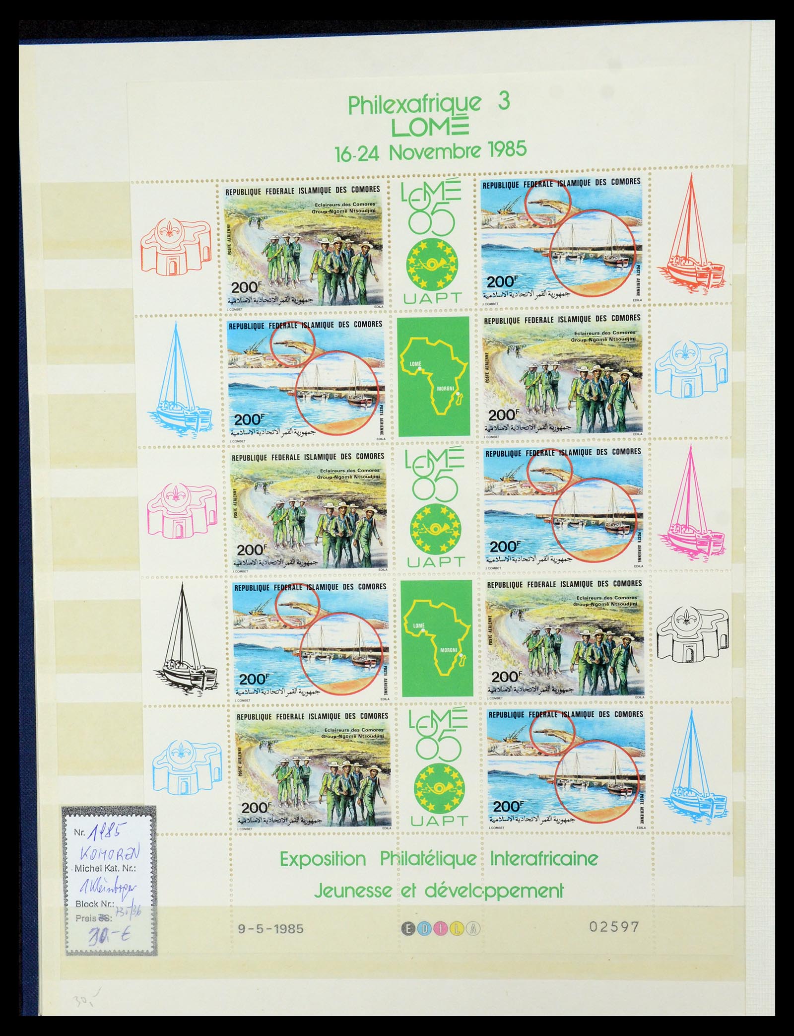 36109 008 - Postzegelverzameling 36109 Motief scouting 1930-2019!