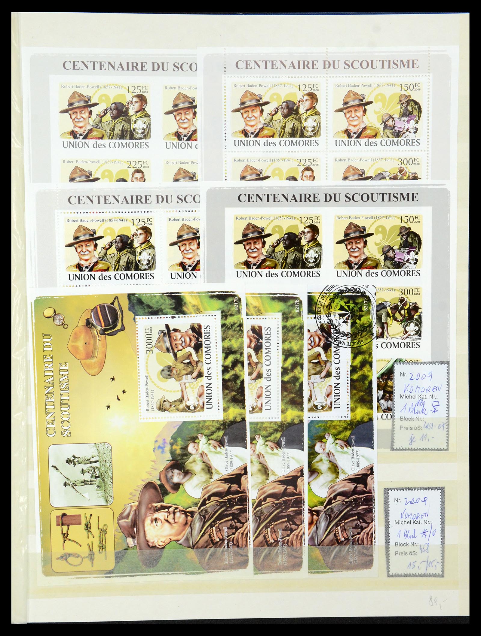 36109 009 - Postzegelverzameling 36109 Motief scouting 1930-2019!