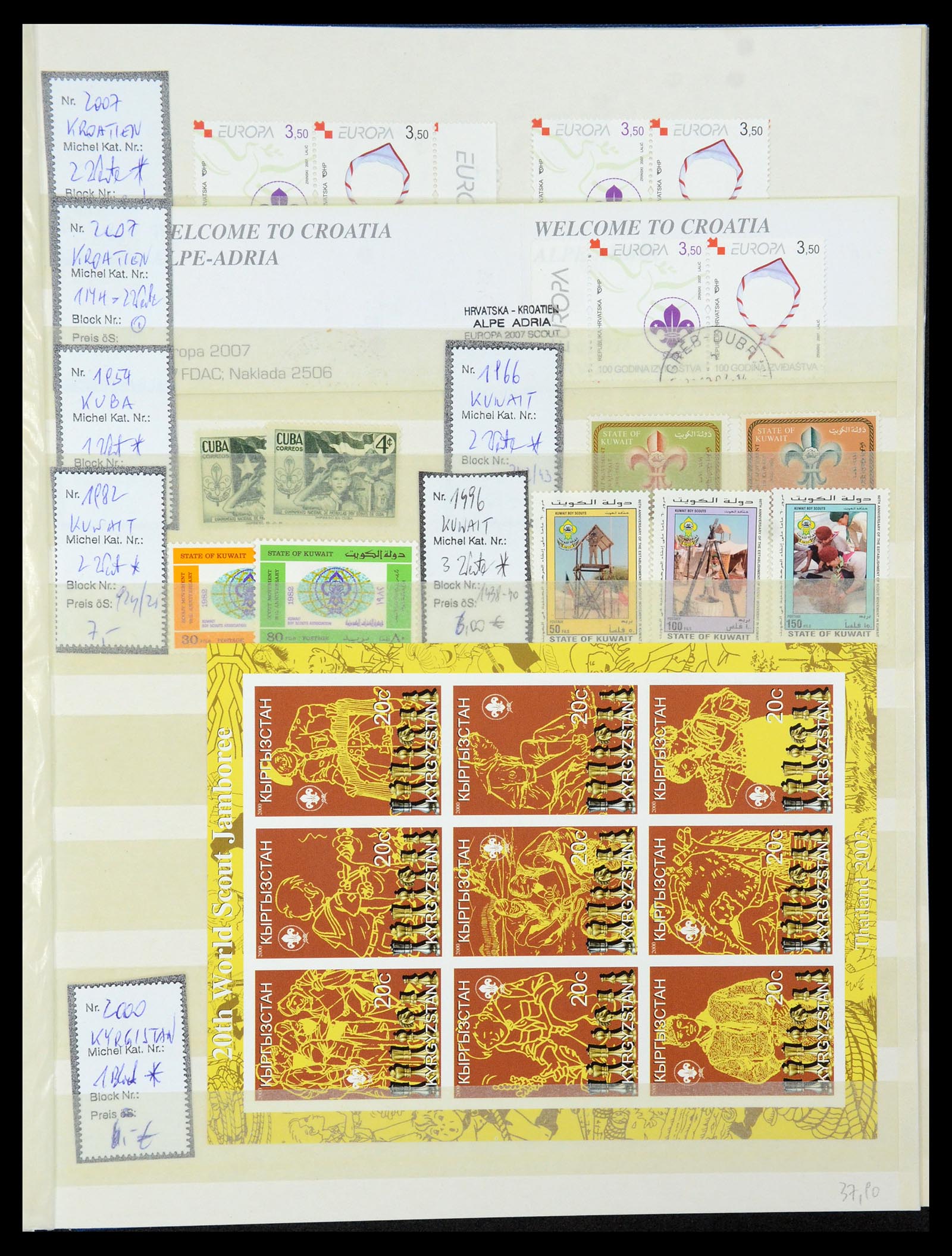 36109 015 - Postzegelverzameling 36109 Motief scouting 1930-2019!