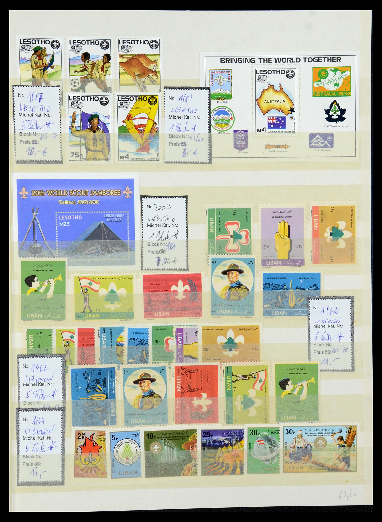 36109 017 - Postzegelverzameling 36109 Motief scouting 1930-2019!