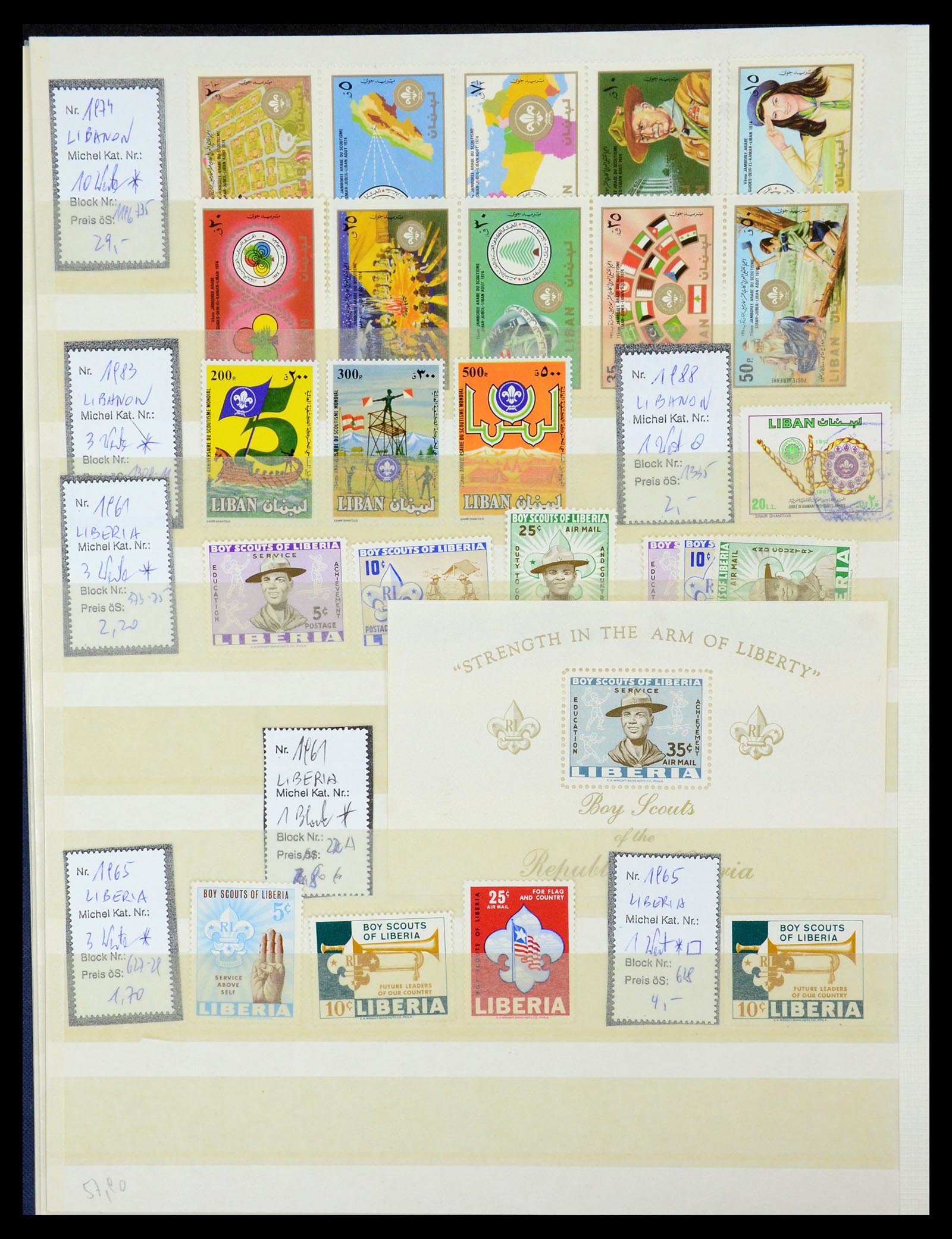 36109 018 - Postzegelverzameling 36109 Motief scouting 1930-2019!
