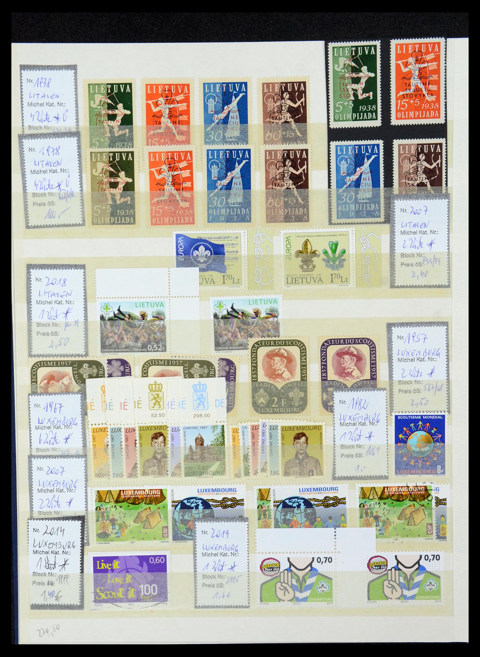 36109 026 - Postzegelverzameling 36109 Motief scouting 1930-2019!