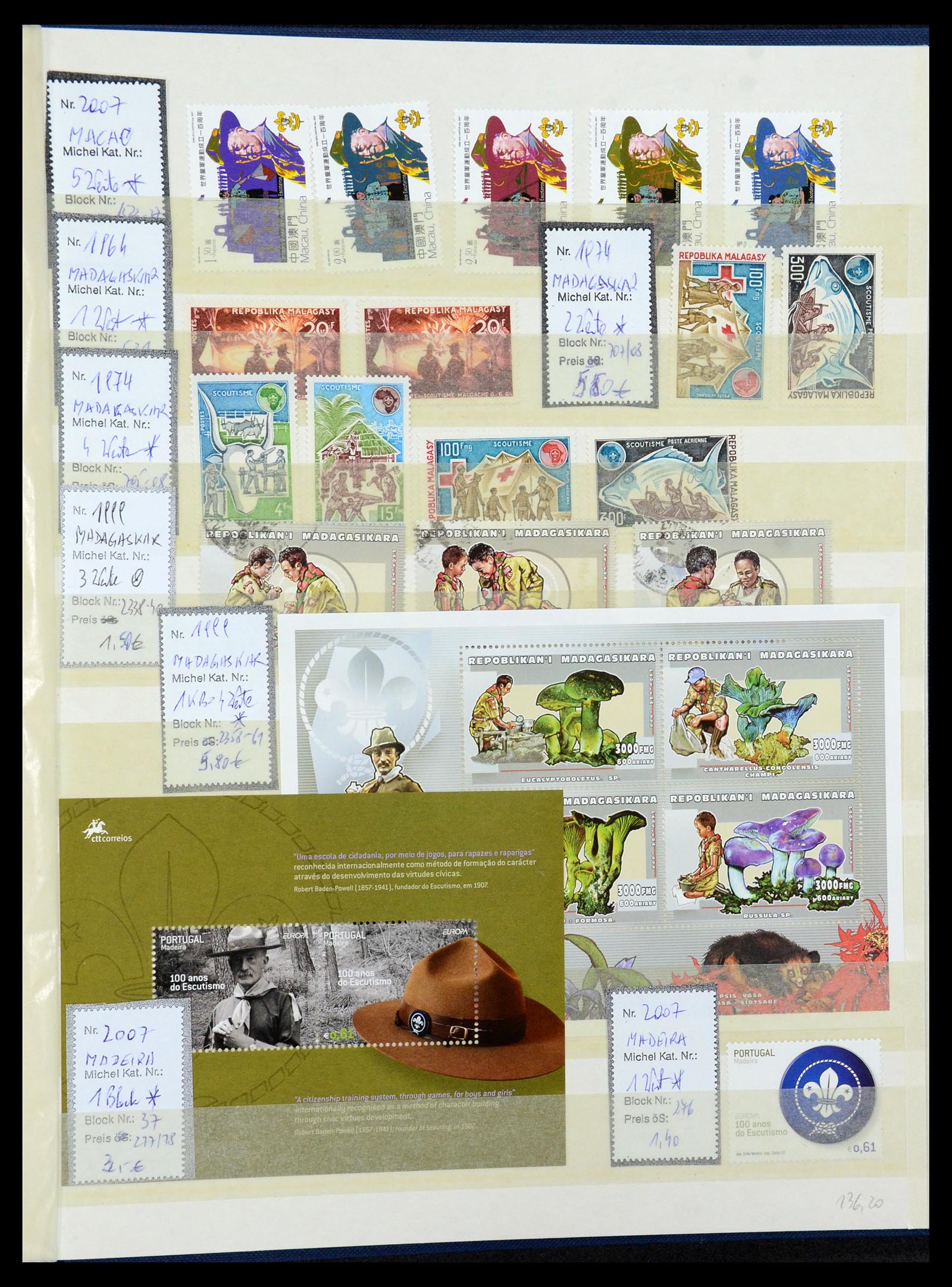 36109 027 - Postzegelverzameling 36109 Motief scouting 1930-2019!