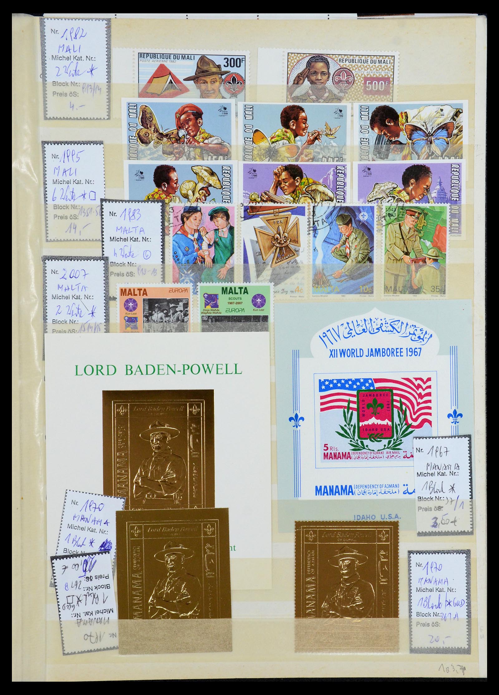36109 035 - Postzegelverzameling 36109 Motief scouting 1930-2019!