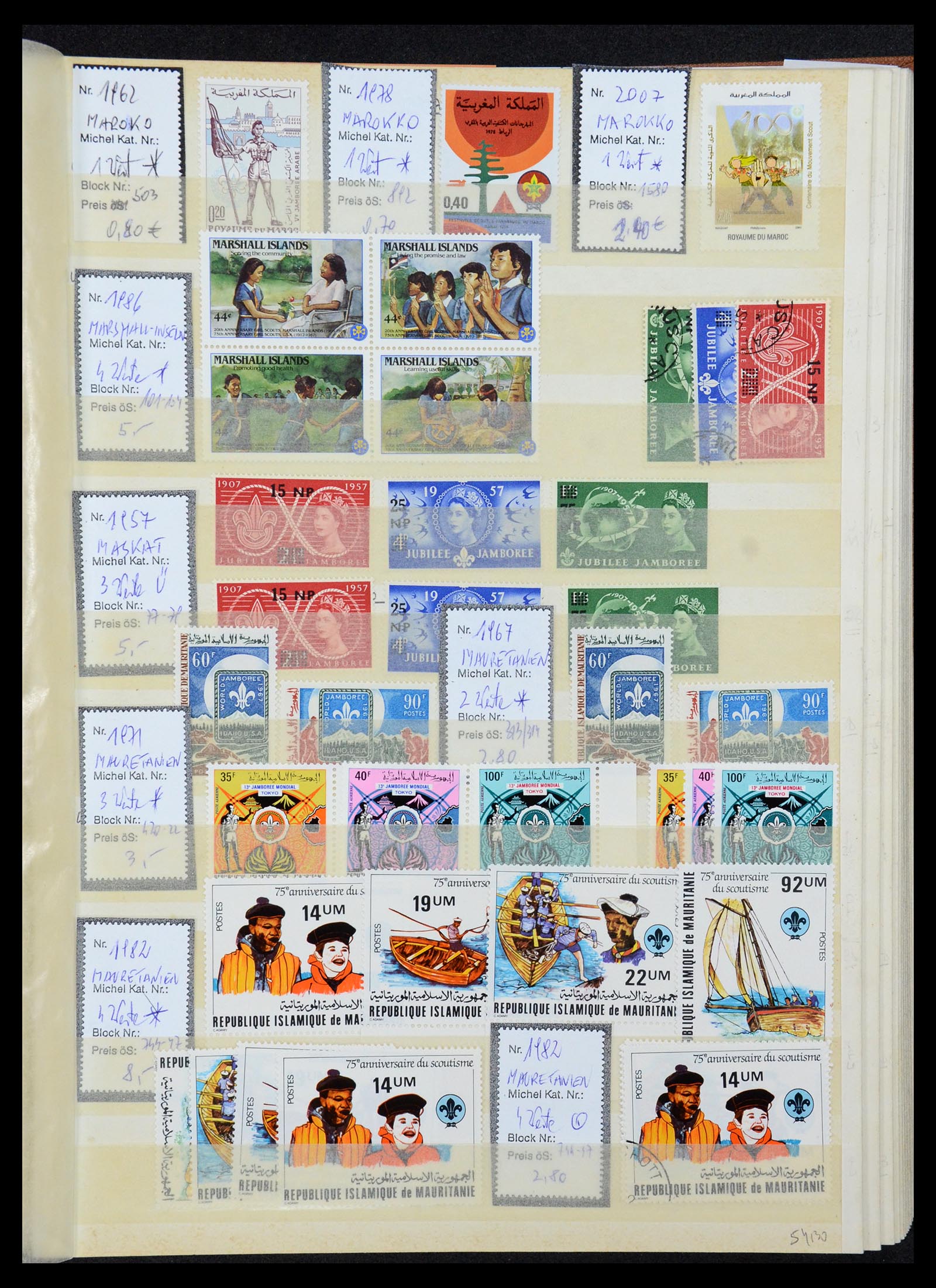 36109 039 - Postzegelverzameling 36109 Motief scouting 1930-2019!