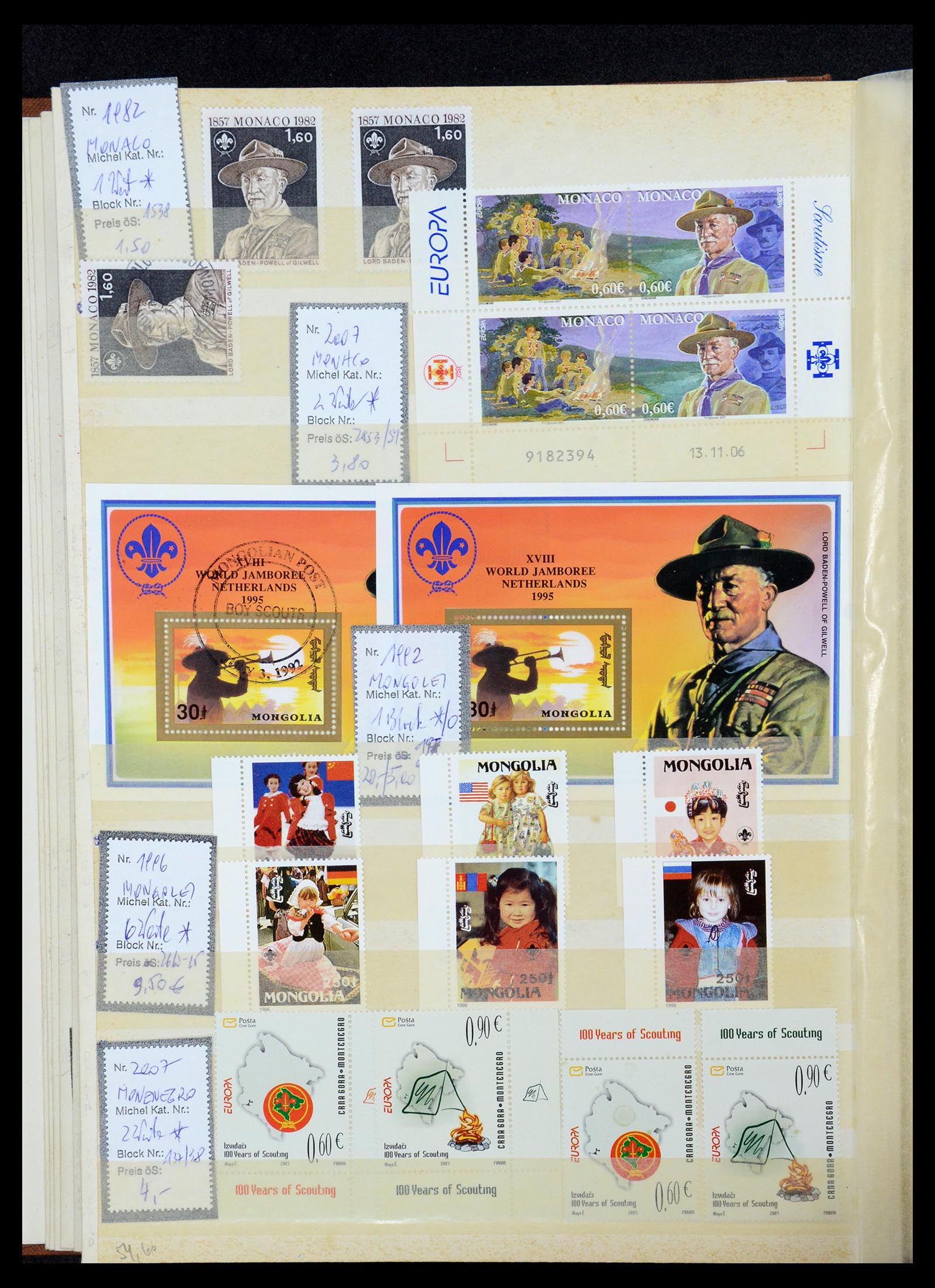 36109 046 - Postzegelverzameling 36109 Motief scouting 1930-2019!