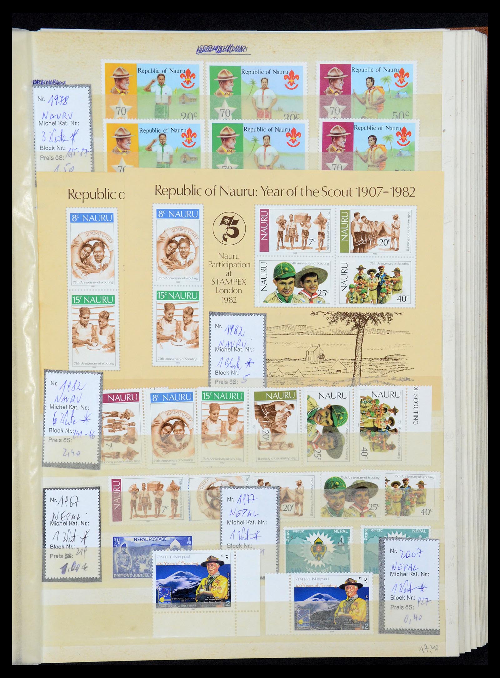 36109 049 - Postzegelverzameling 36109 Motief scouting 1930-2019!