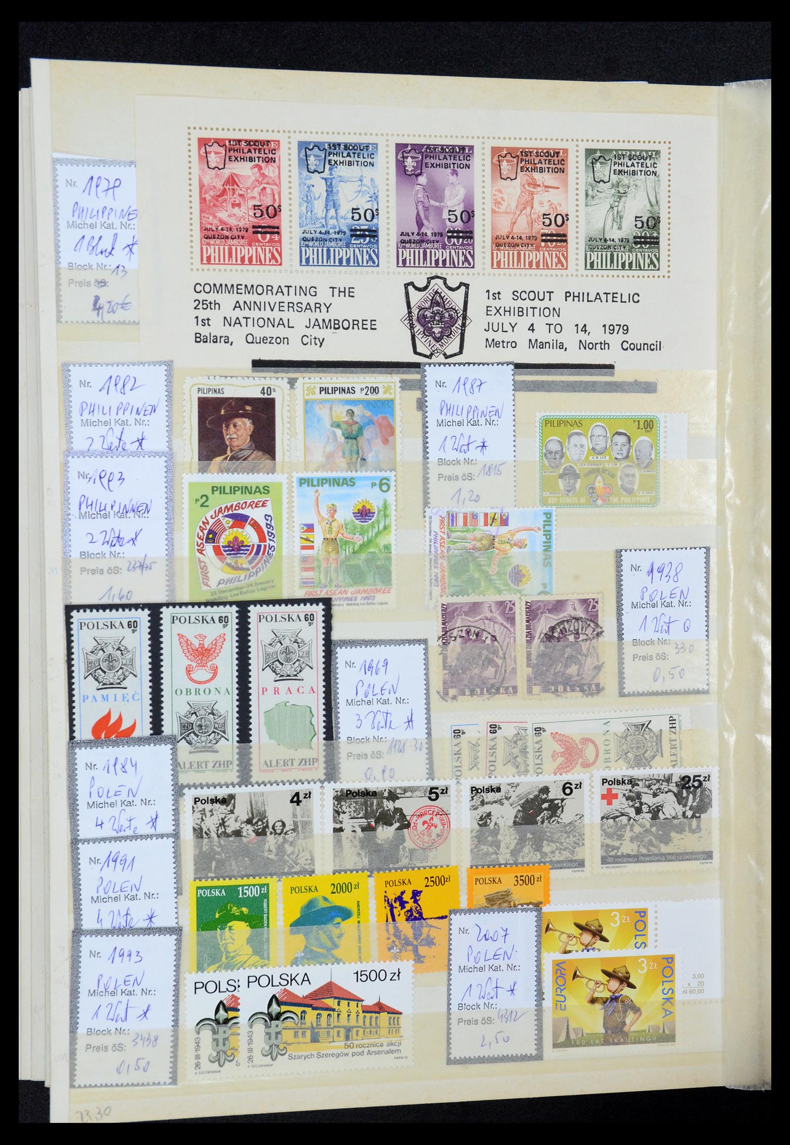 36109 074 - Postzegelverzameling 36109 Motief scouting 1930-2019!