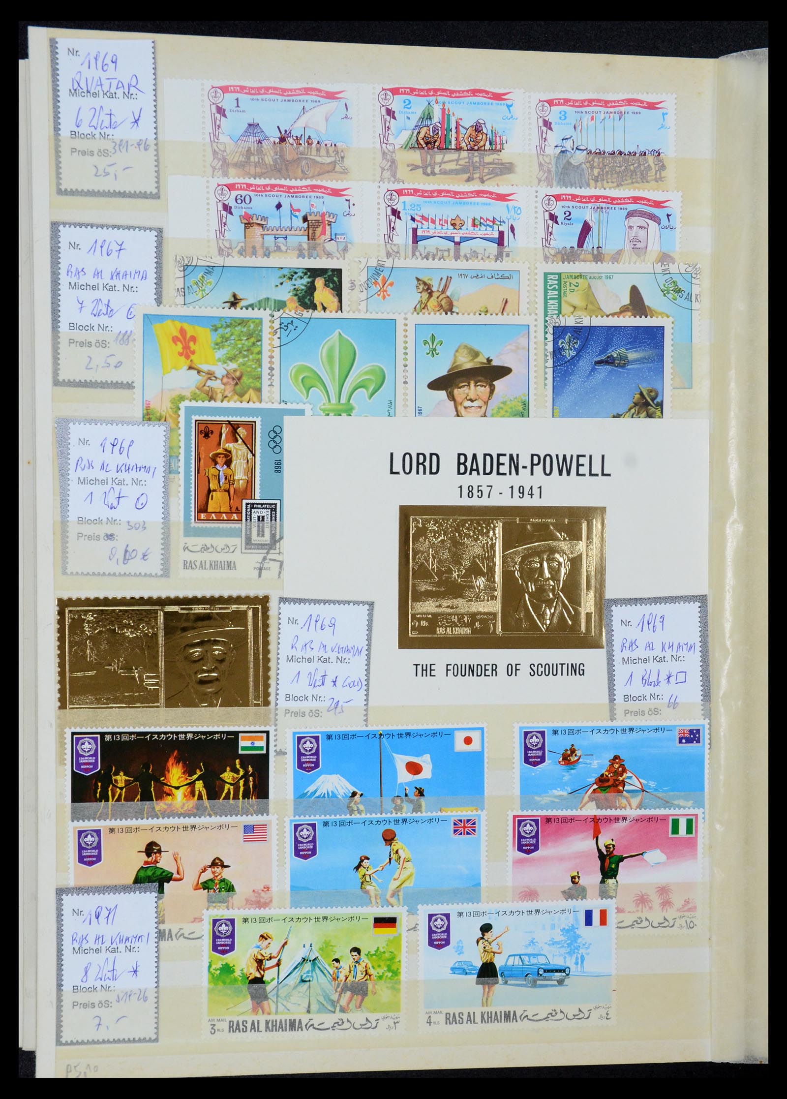 36109 077 - Postzegelverzameling 36109 Motief scouting 1930-2019!