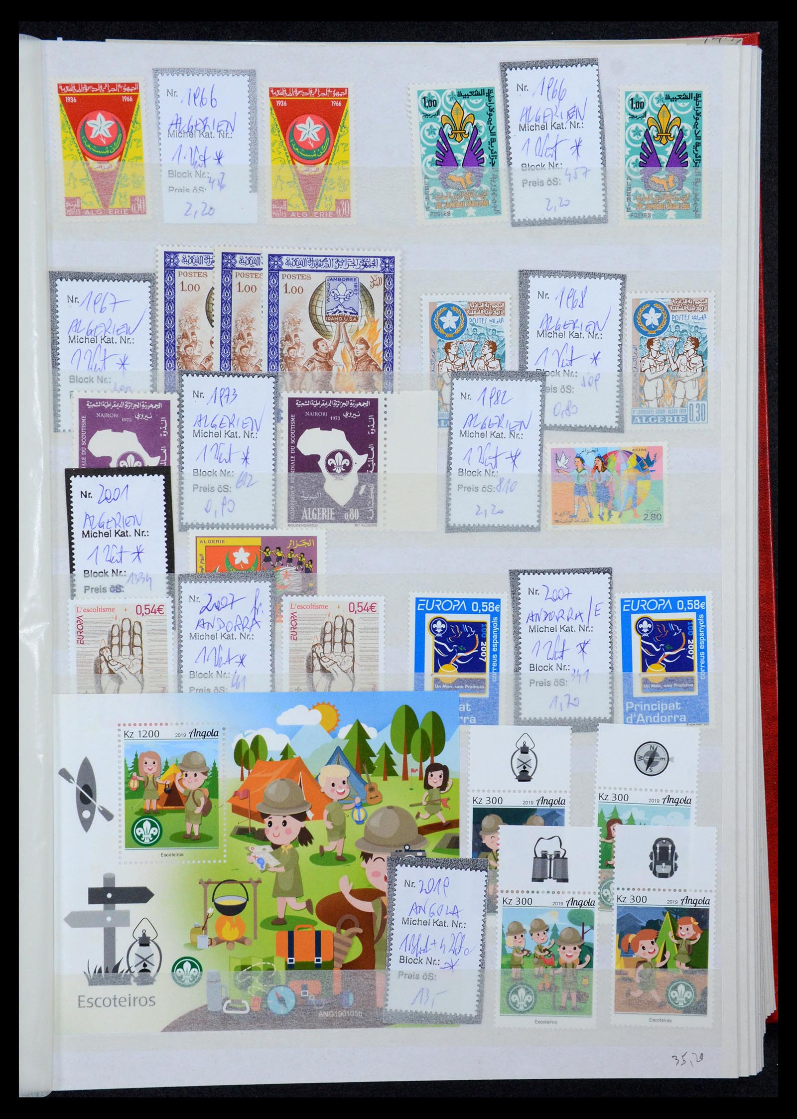 36109 086 - Postzegelverzameling 36109 Motief scouting 1930-2019!