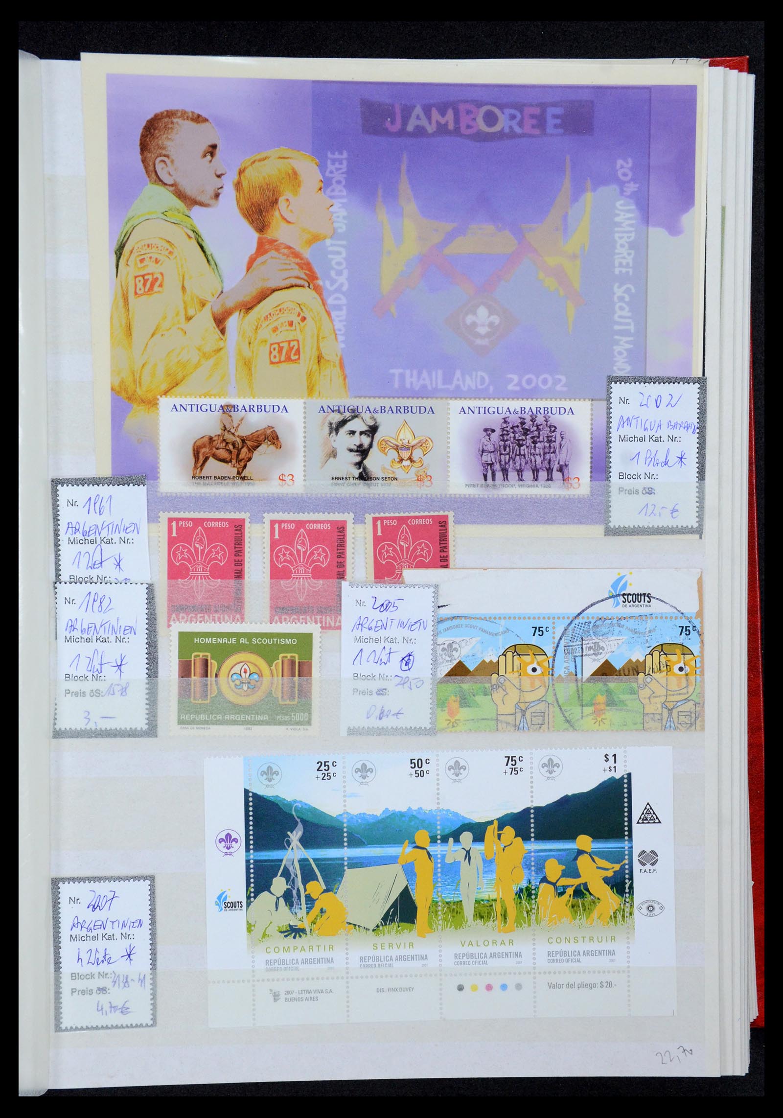 36109 091 - Postzegelverzameling 36109 Motief scouting 1930-2019!