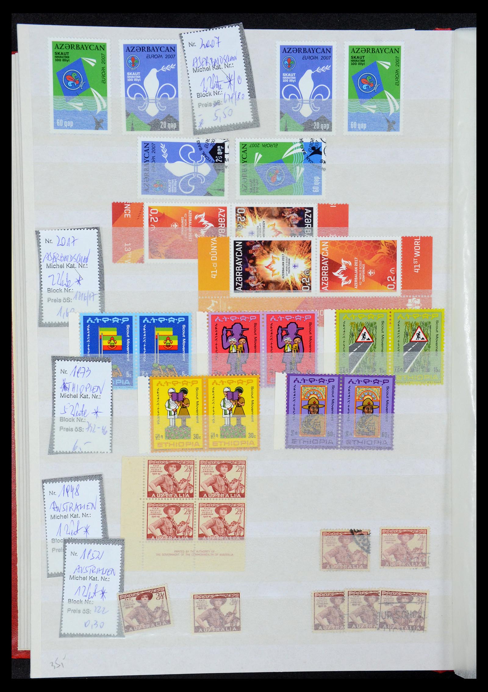 36109 094 - Postzegelverzameling 36109 Motief scouting 1930-2019!