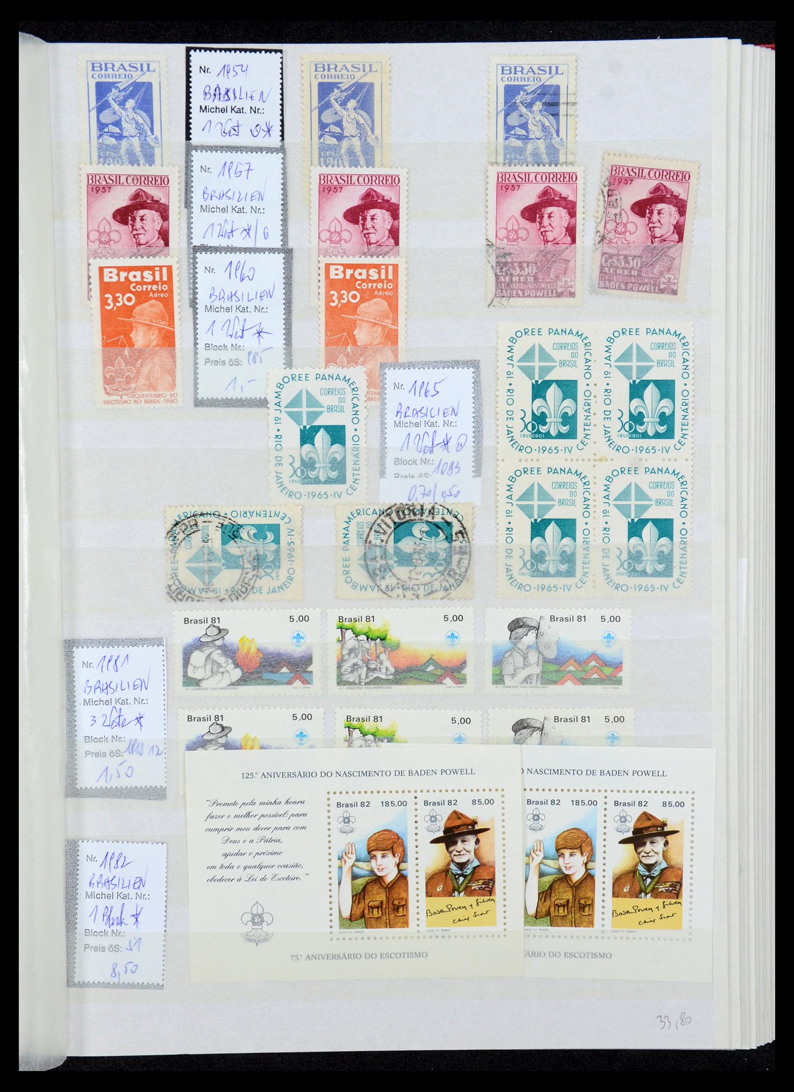36109 105 - Postzegelverzameling 36109 Motief scouting 1930-2019!