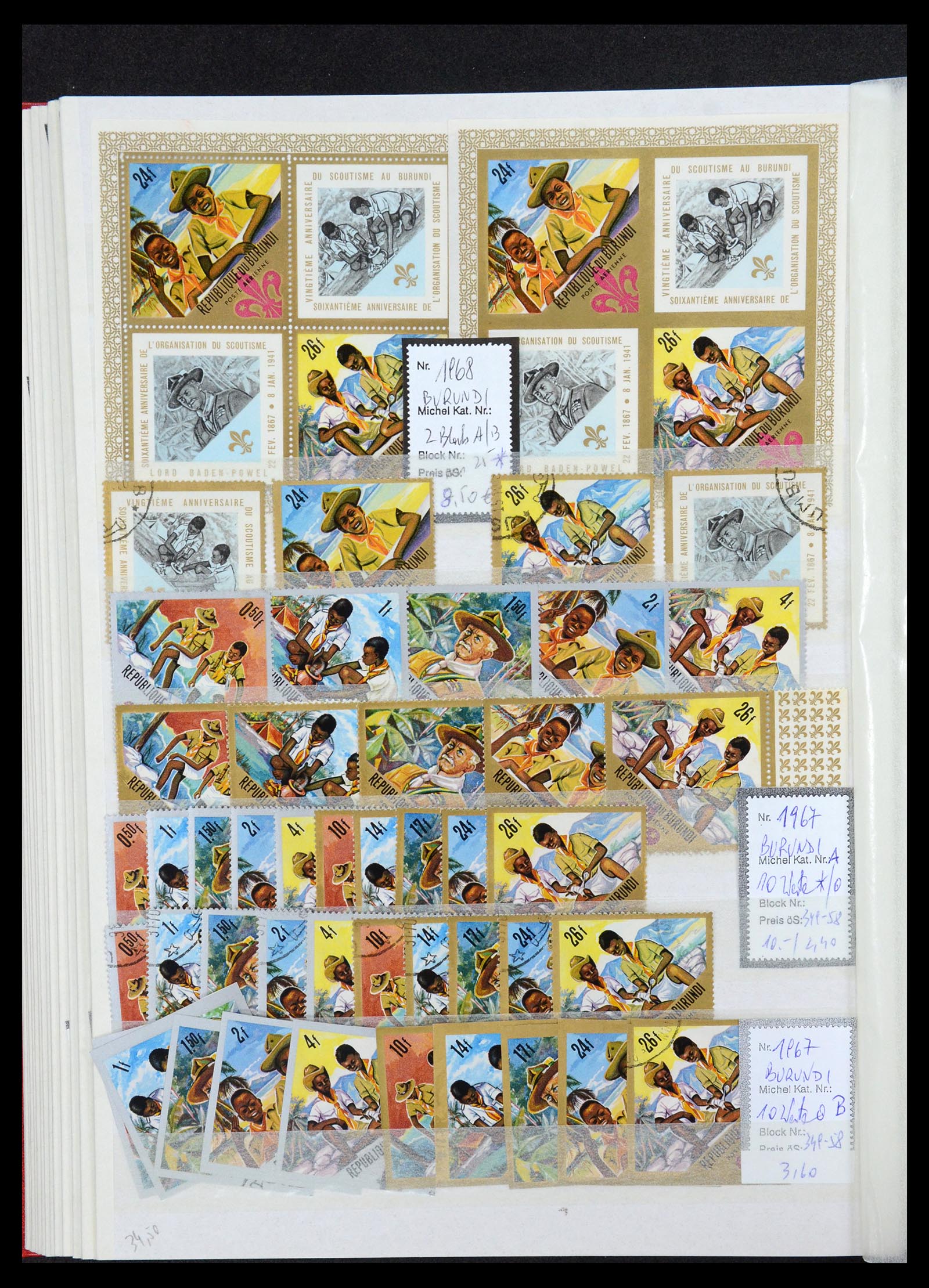 36109 108 - Postzegelverzameling 36109 Motief scouting 1930-2019!