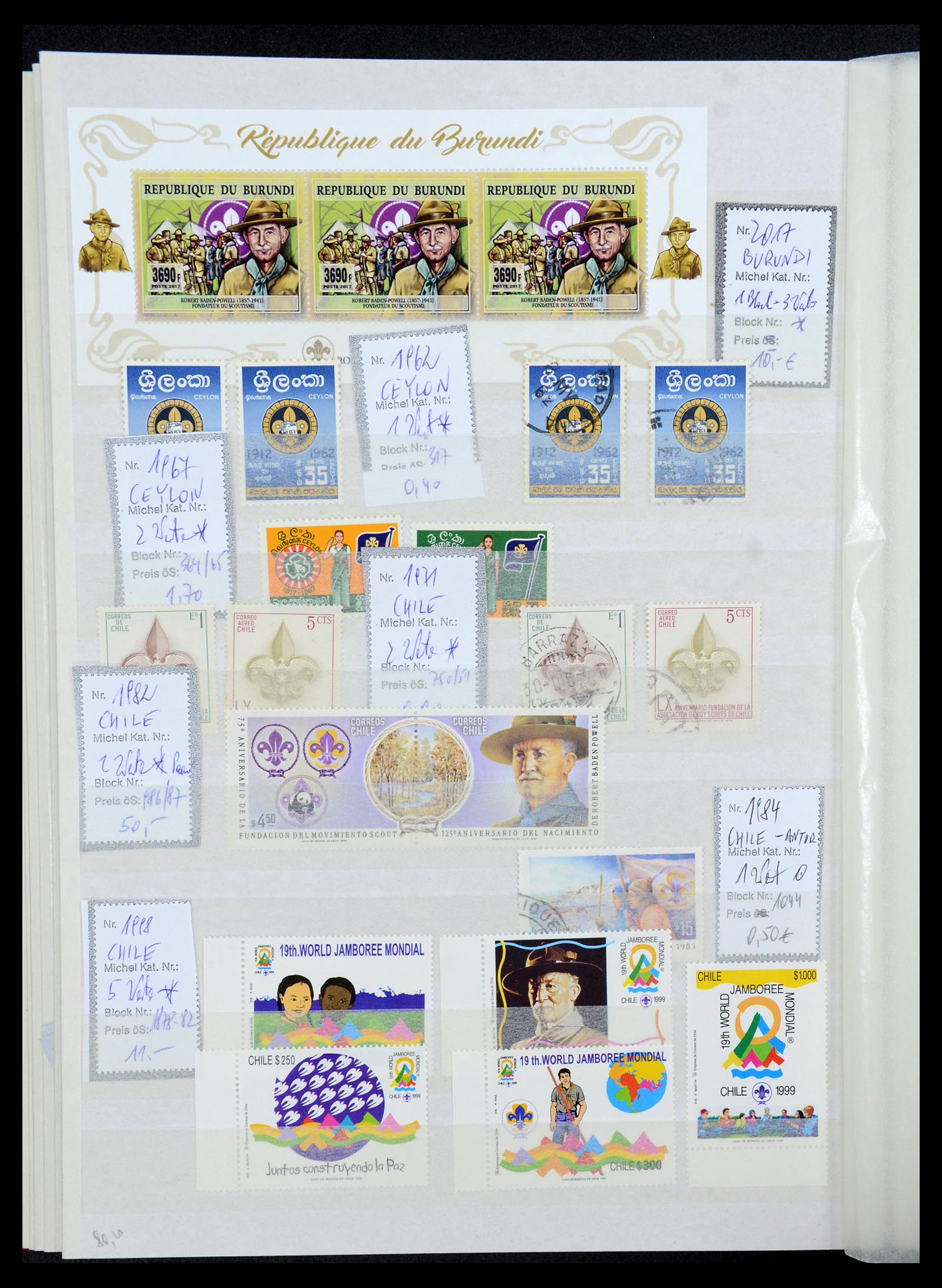 36109 112 - Postzegelverzameling 36109 Motief scouting 1930-2019!