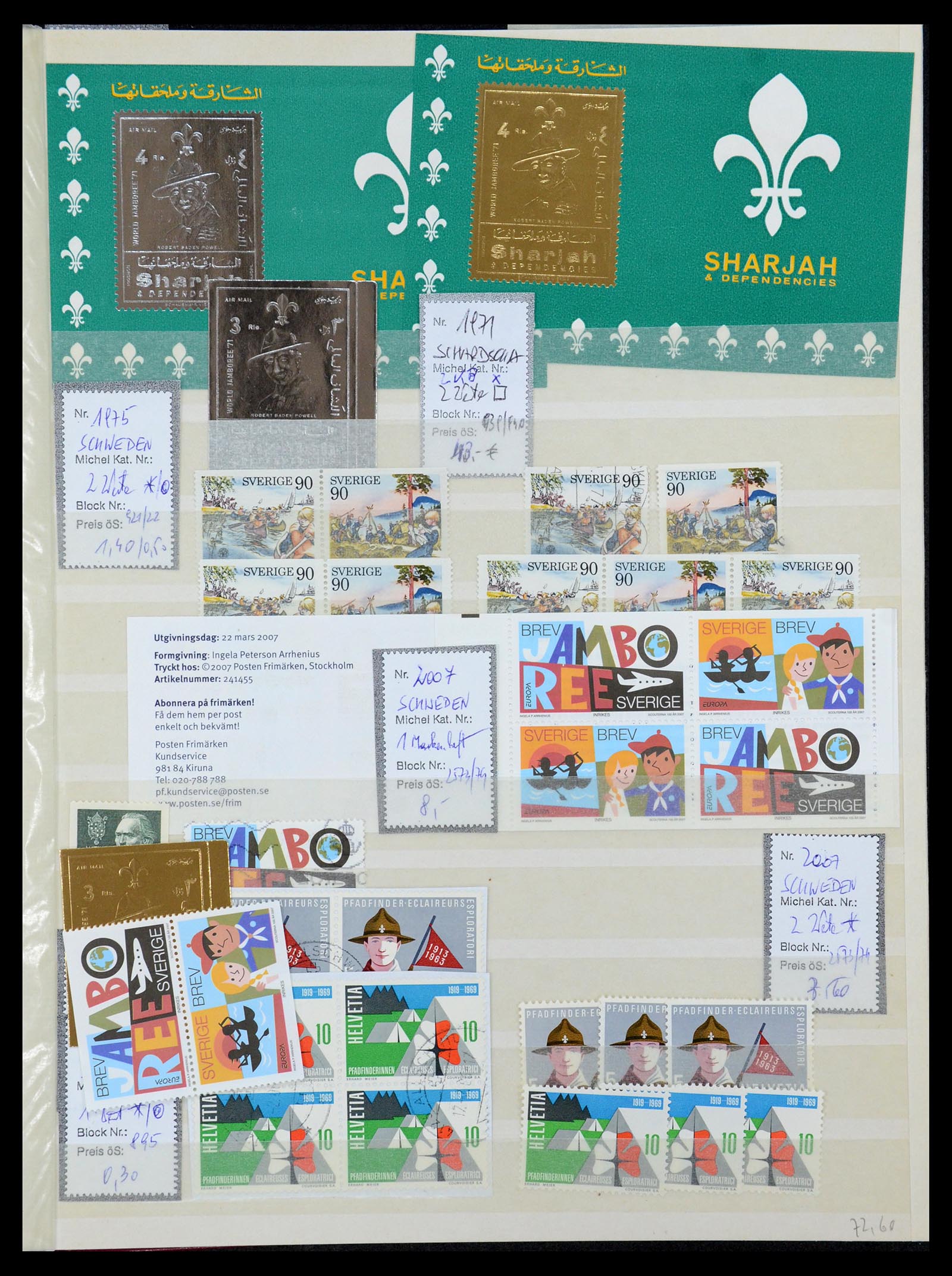 36109 187 - Postzegelverzameling 36109 Motief scouting 1930-2019!