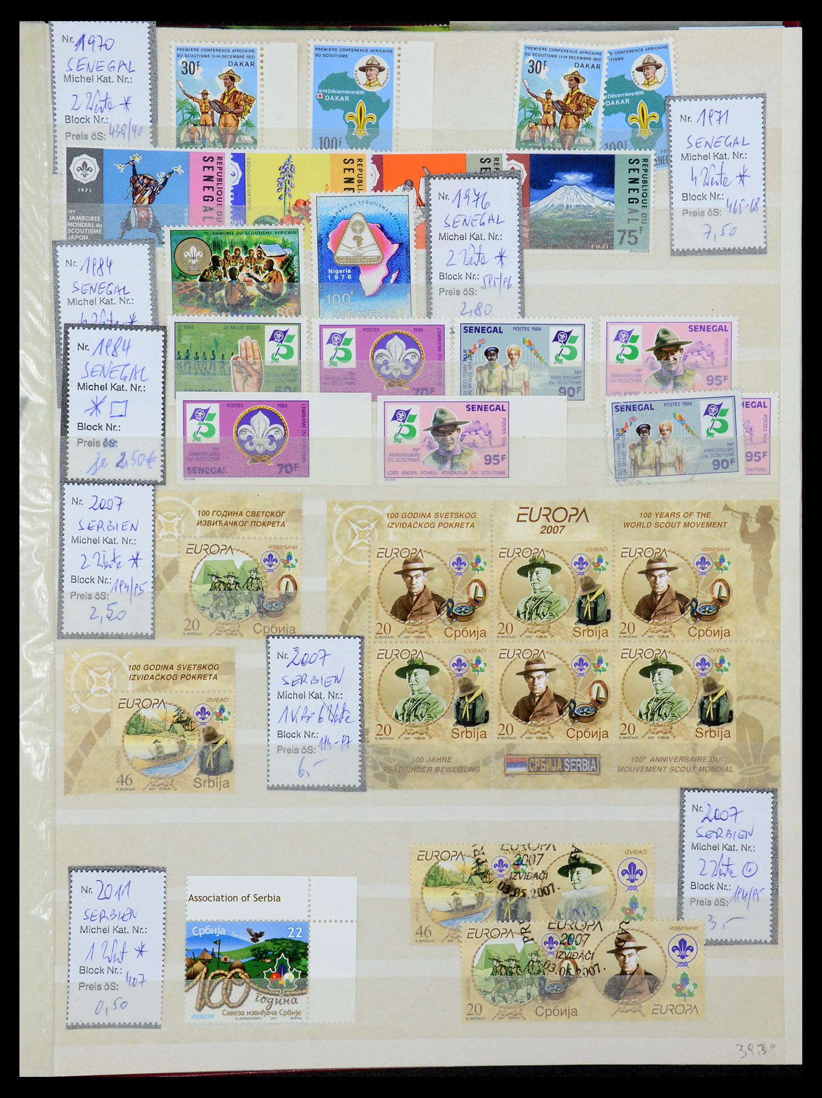 36109 189 - Postzegelverzameling 36109 Motief scouting 1930-2019!