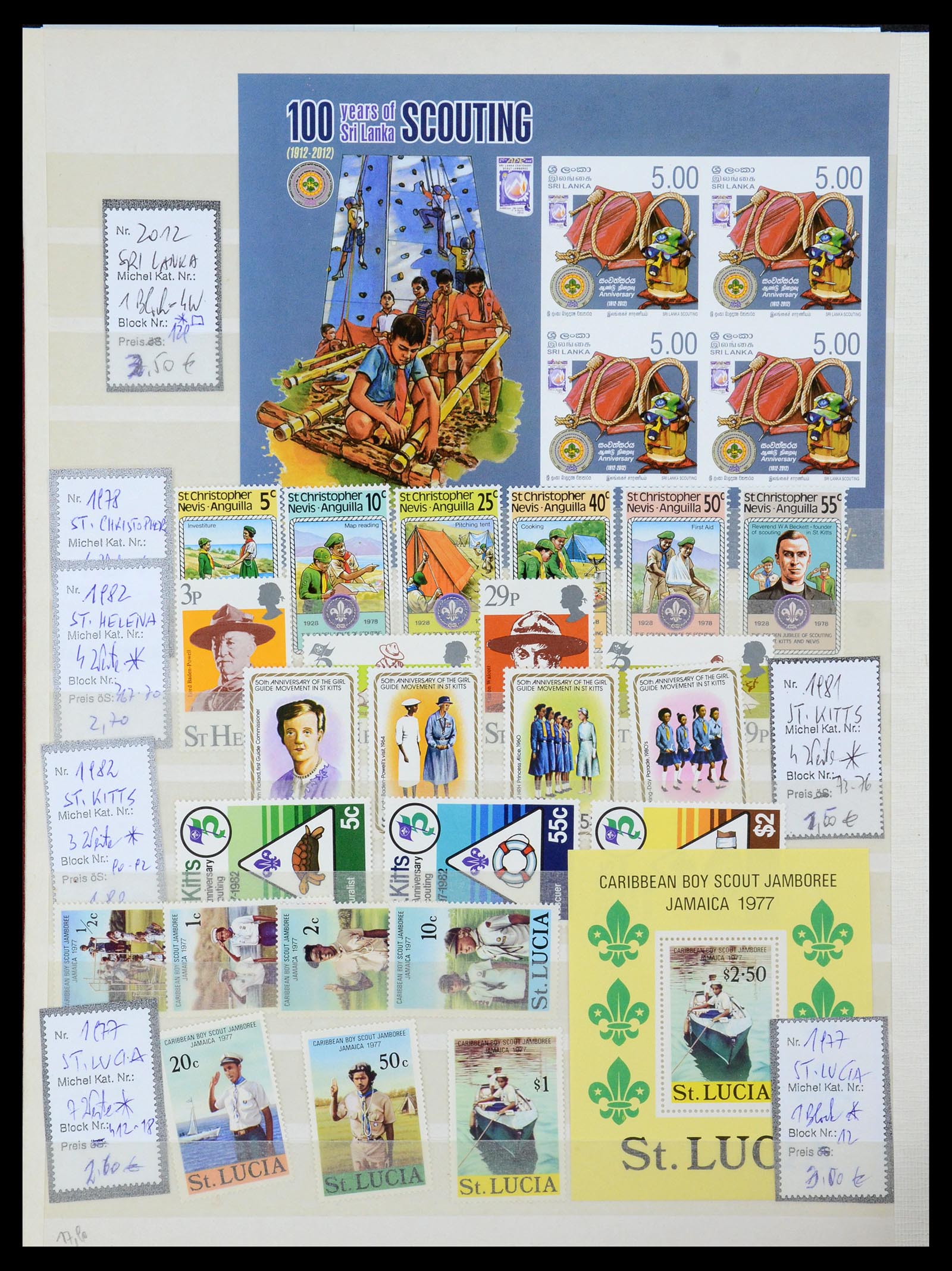 36109 196 - Postzegelverzameling 36109 Motief scouting 1930-2019!