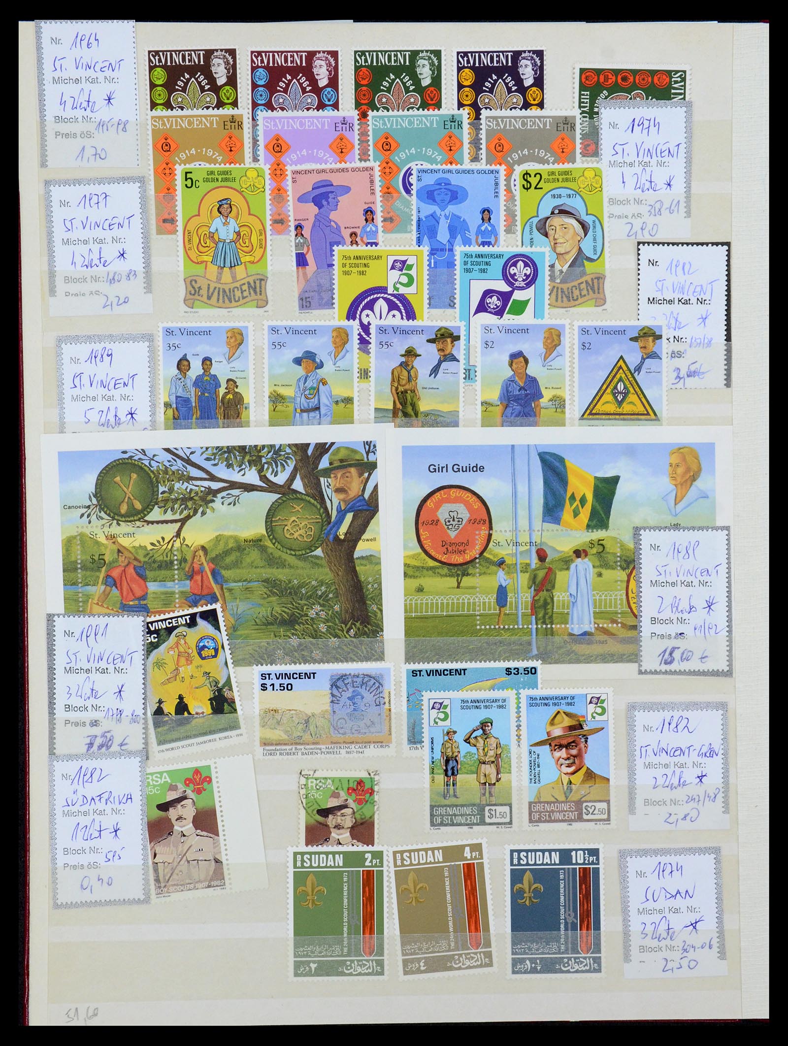 36109 198 - Postzegelverzameling 36109 Motief scouting 1930-2019!