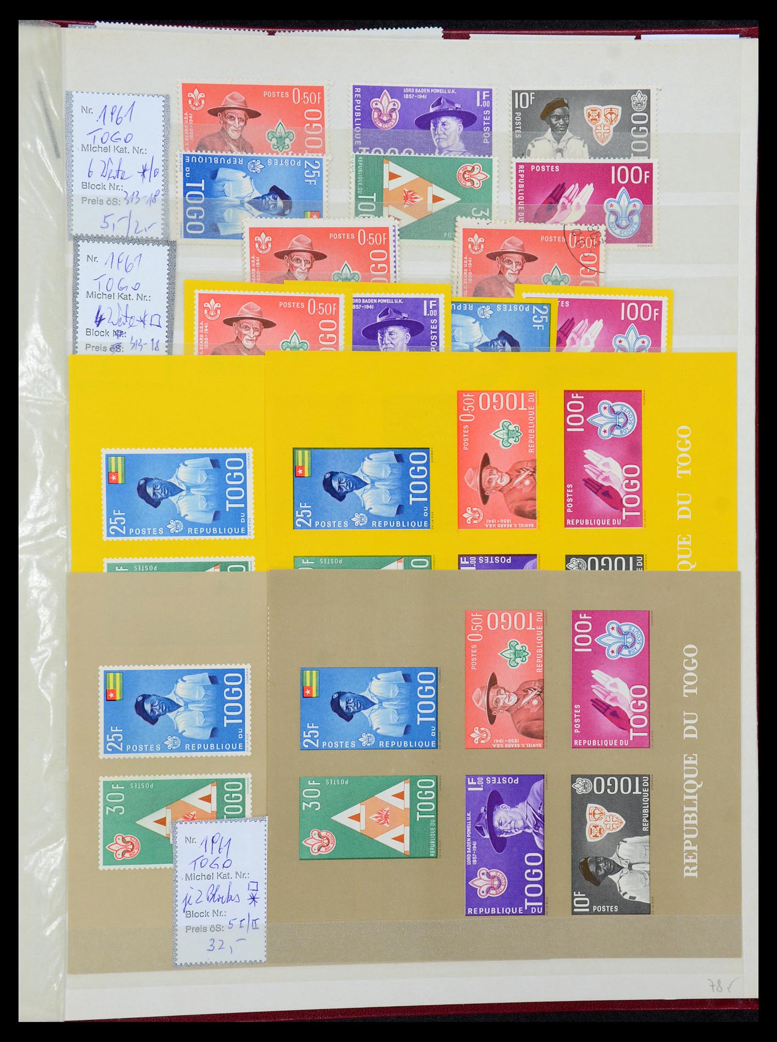 36109 203 - Postzegelverzameling 36109 Motief scouting 1930-2019!
