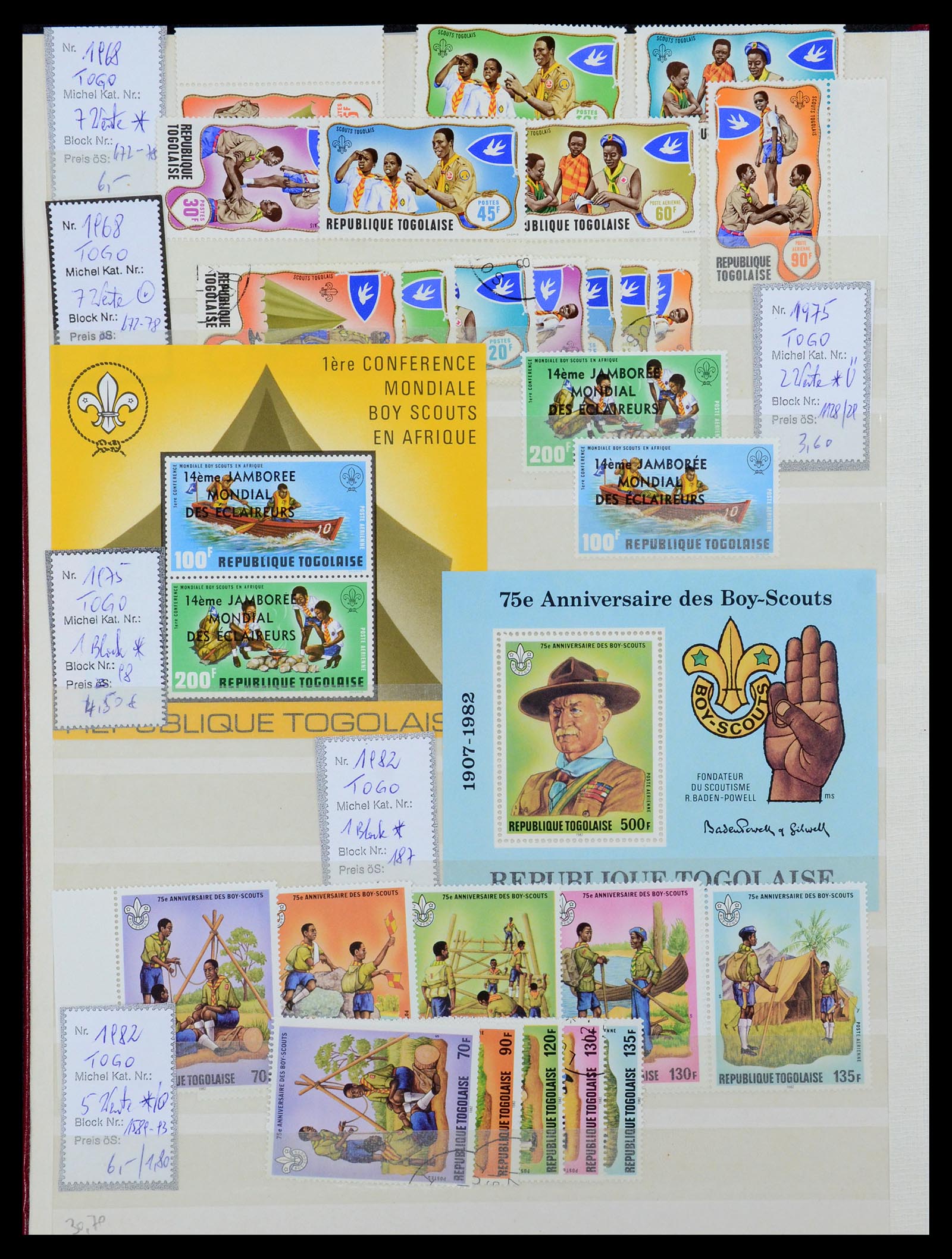 36109 204 - Postzegelverzameling 36109 Motief scouting 1930-2019!