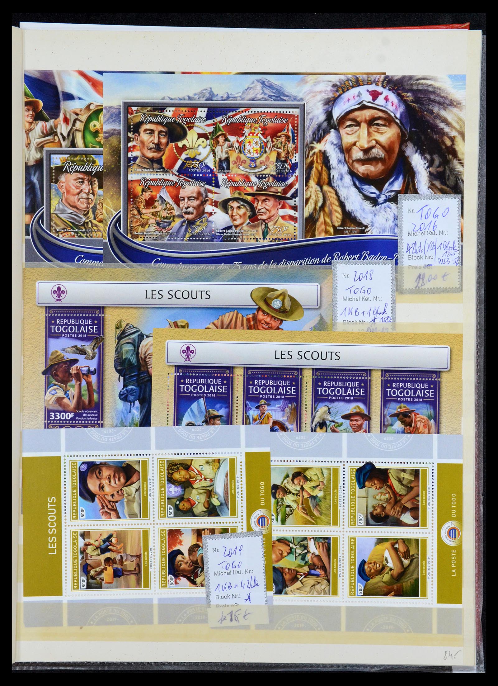 36109 207 - Postzegelverzameling 36109 Motief scouting 1930-2019!