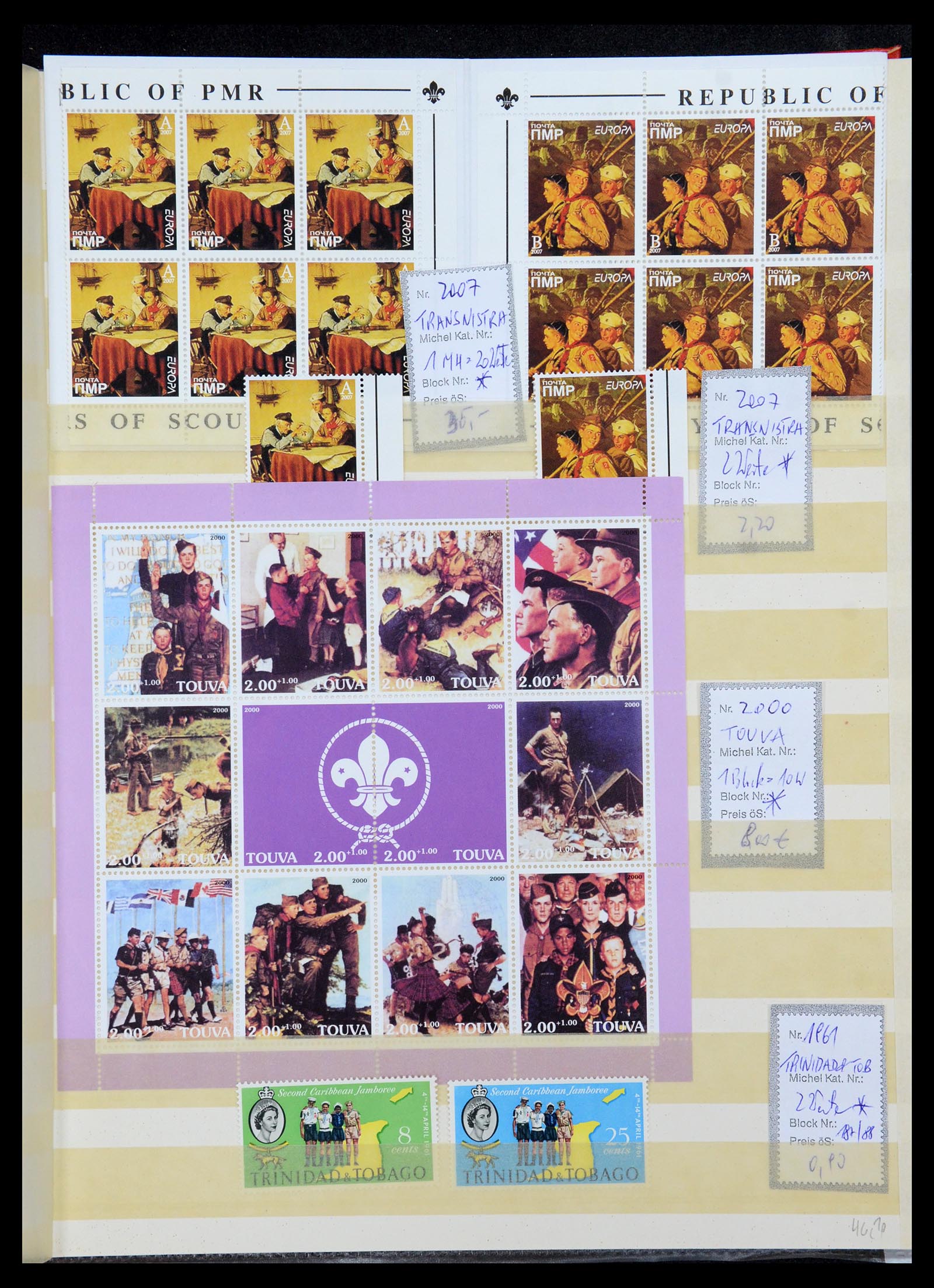 36109 209 - Postzegelverzameling 36109 Motief scouting 1930-2019!