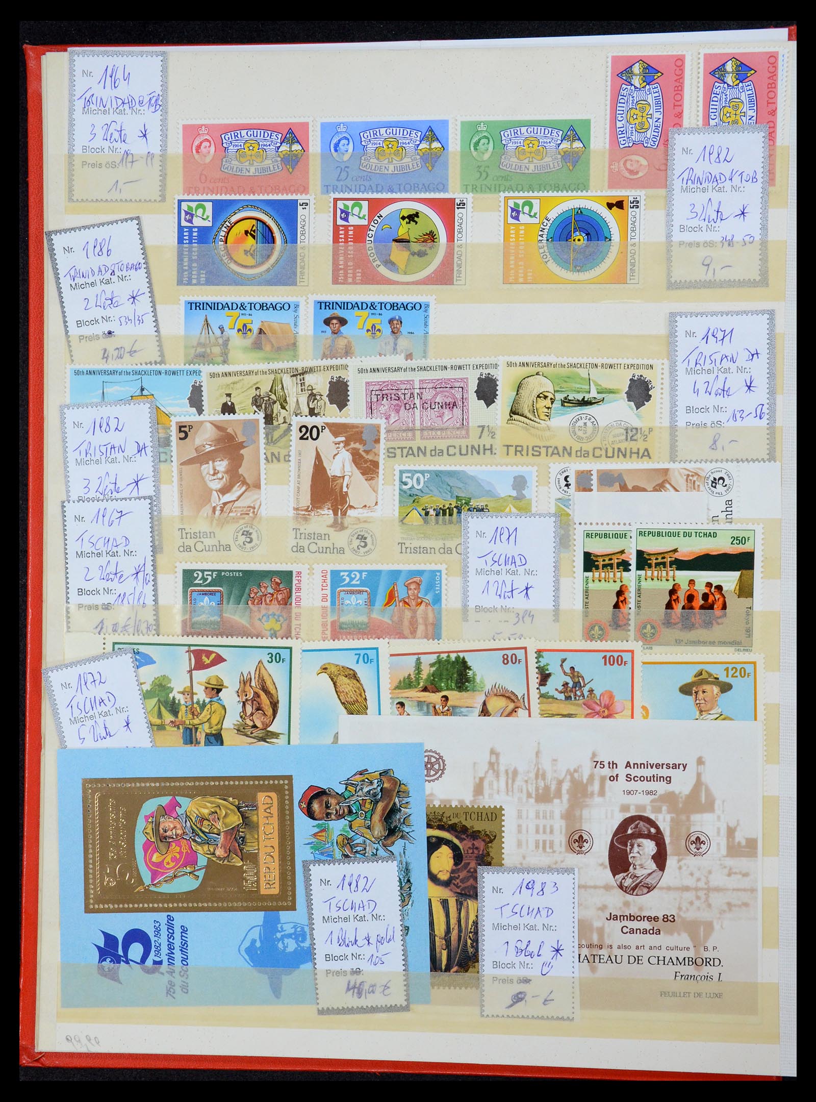 36109 210 - Postzegelverzameling 36109 Motief scouting 1930-2019!