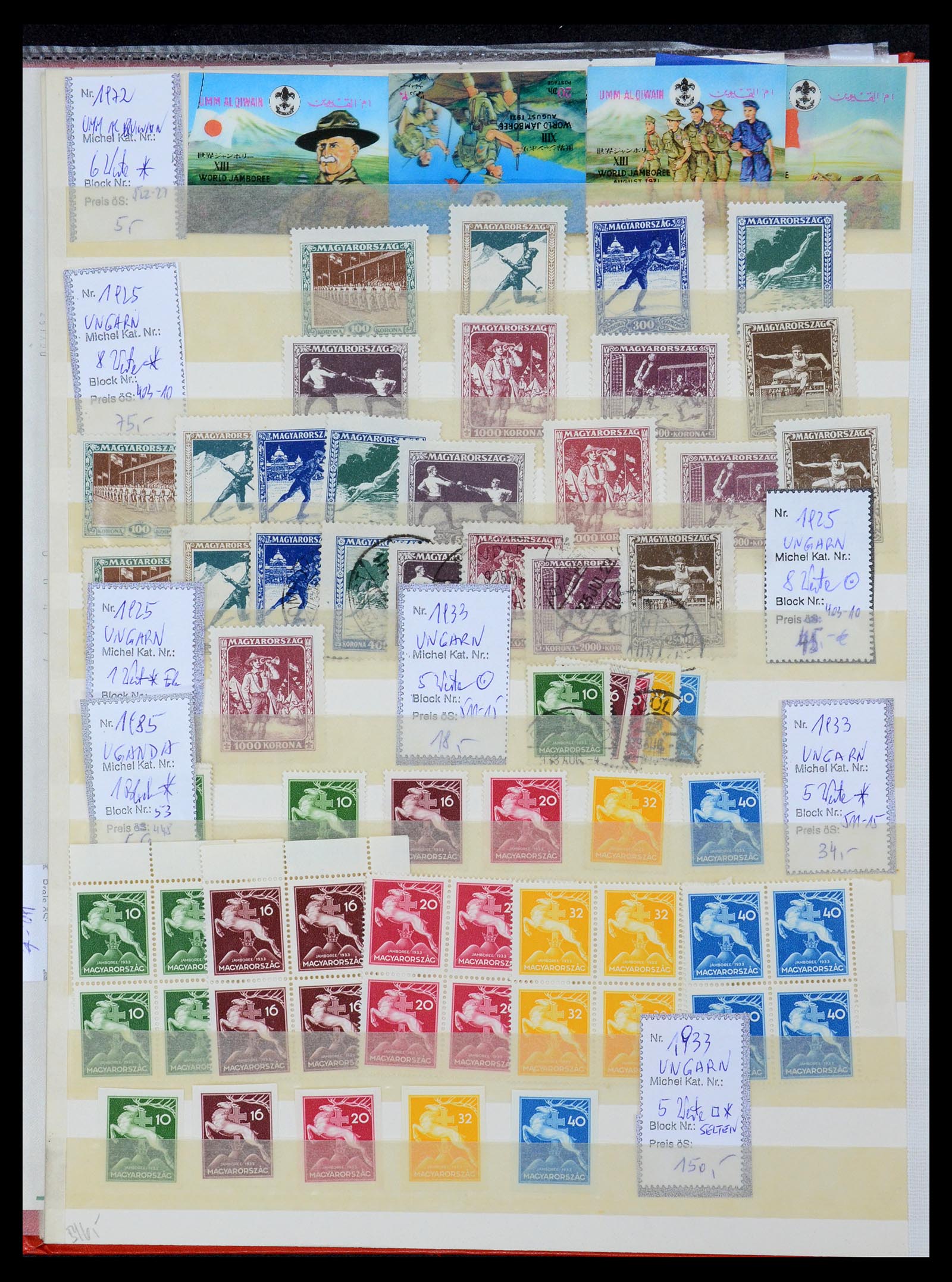 36109 219 - Postzegelverzameling 36109 Motief scouting 1930-2019!