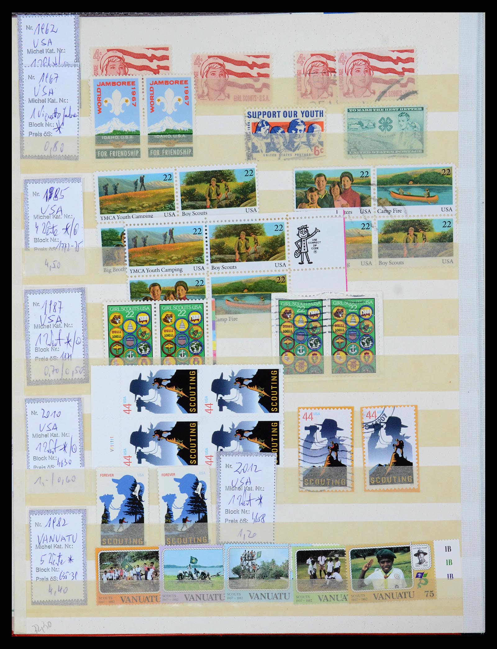 36109 223 - Postzegelverzameling 36109 Motief scouting 1930-2019!