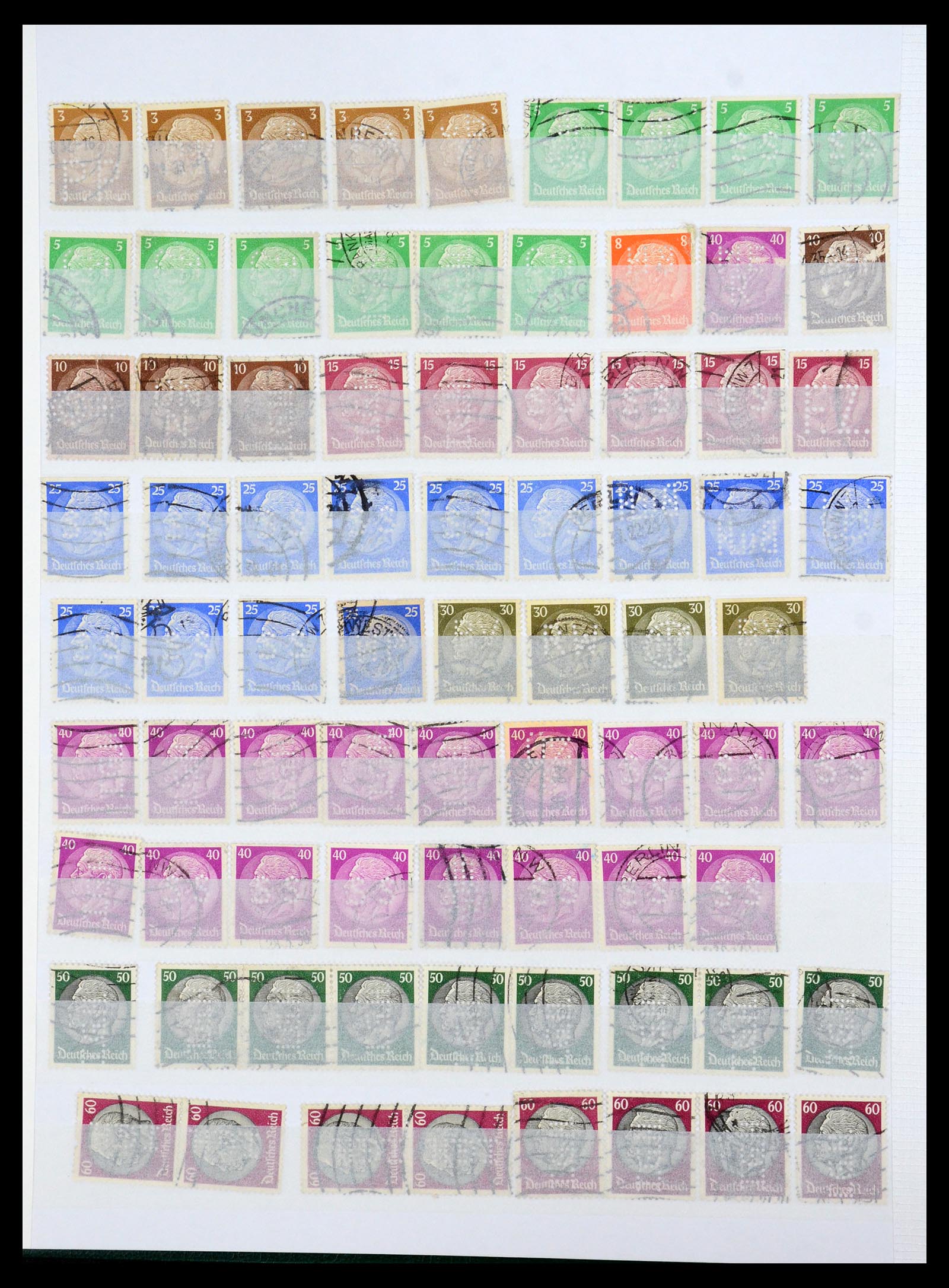36111 060 - Stamp collection 36111 France perfins 1880-1950.