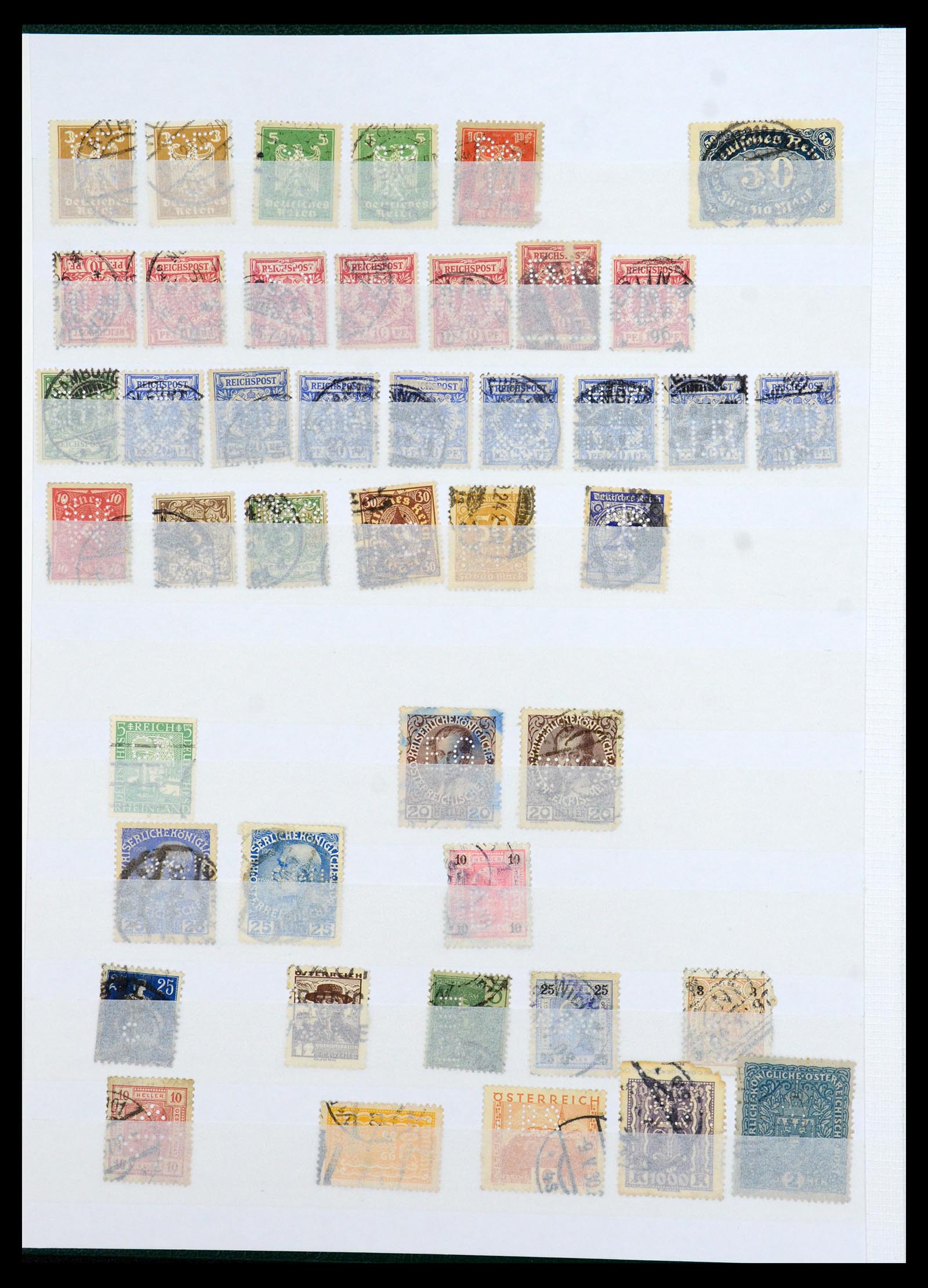 36111 062 - Stamp collection 36111 France perfins 1880-1950.