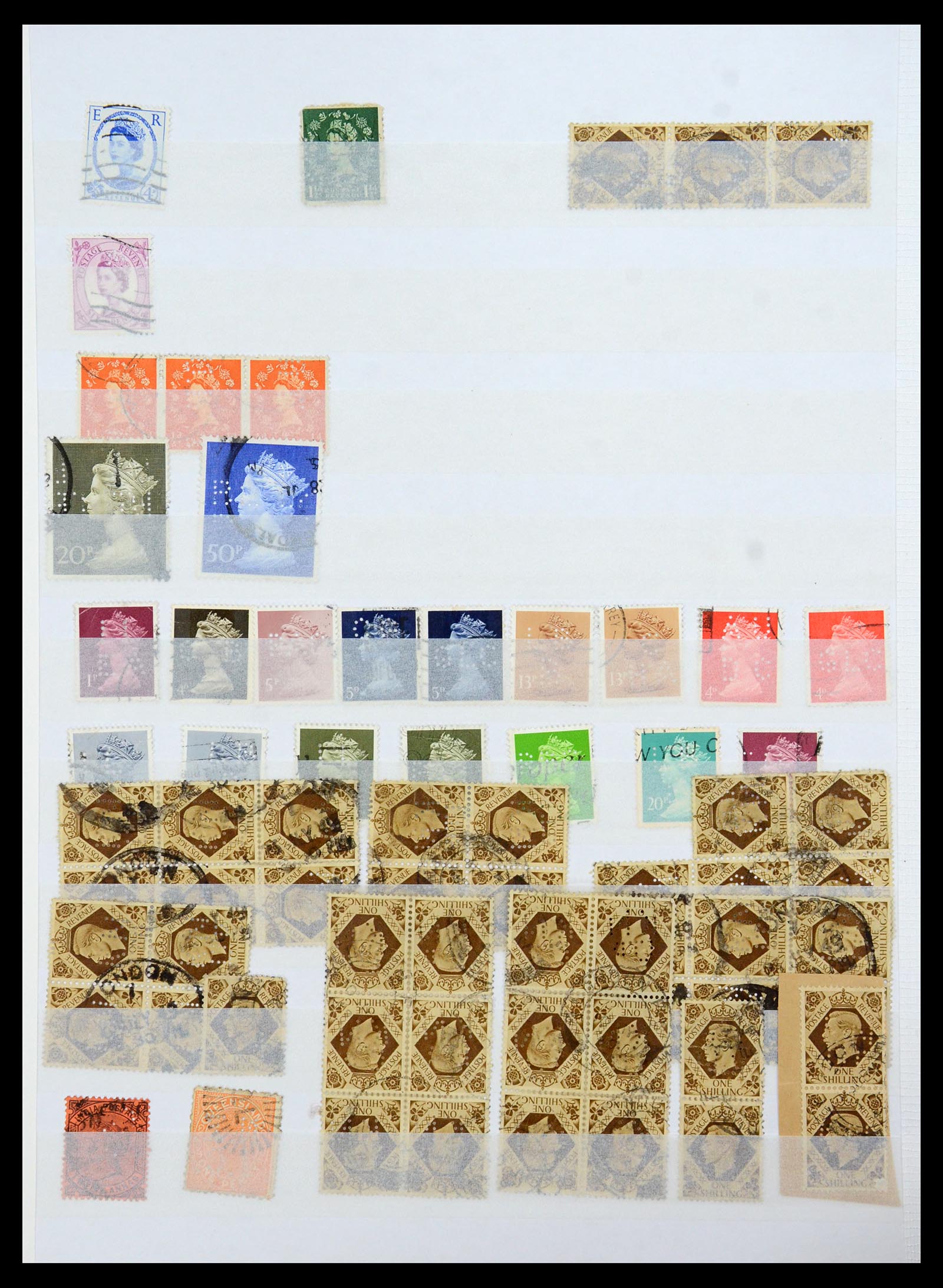 36111 066 - Stamp collection 36111 France perfins 1880-1950.