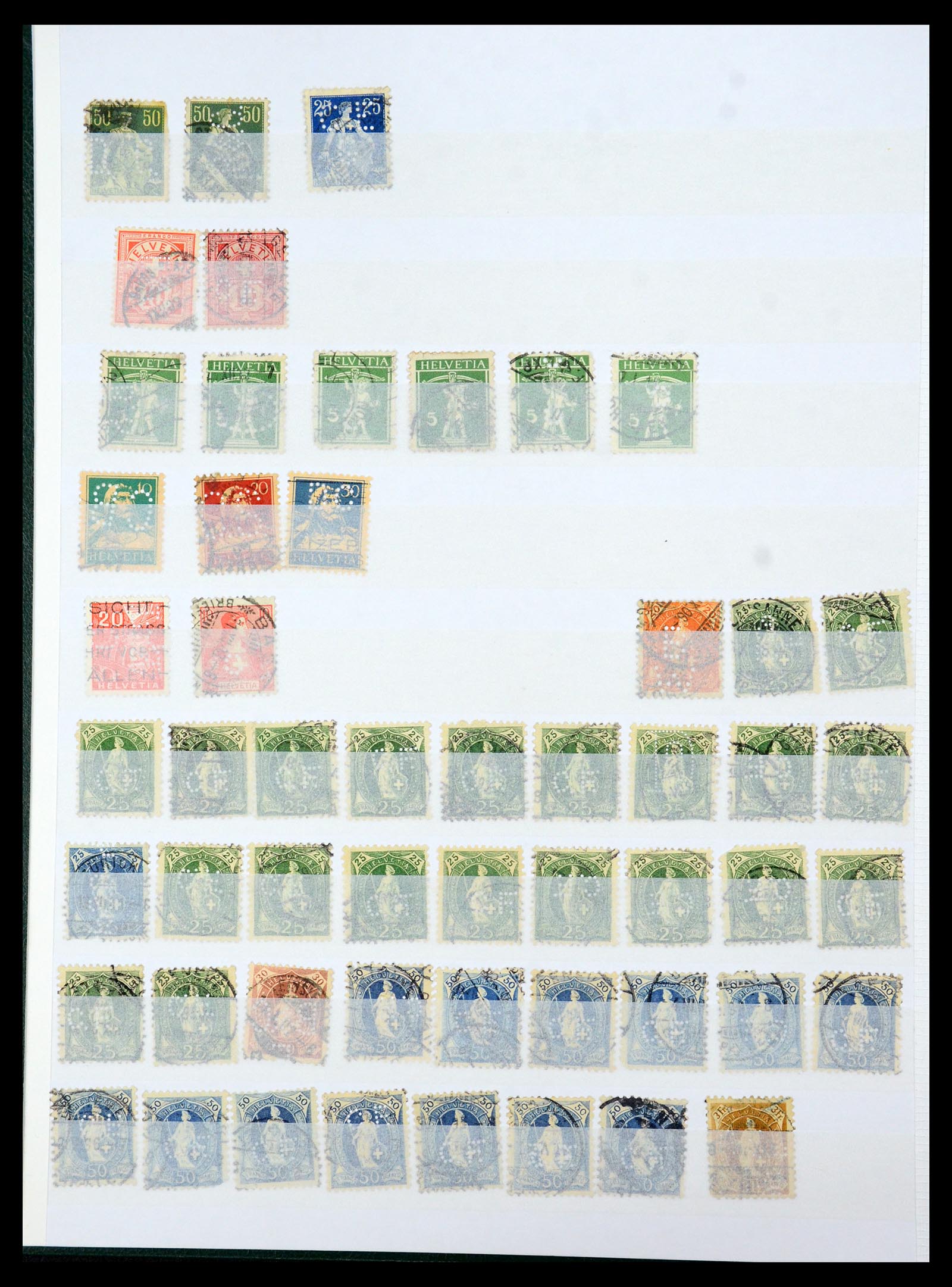 36111 068 - Stamp collection 36111 France perfins 1880-1950.