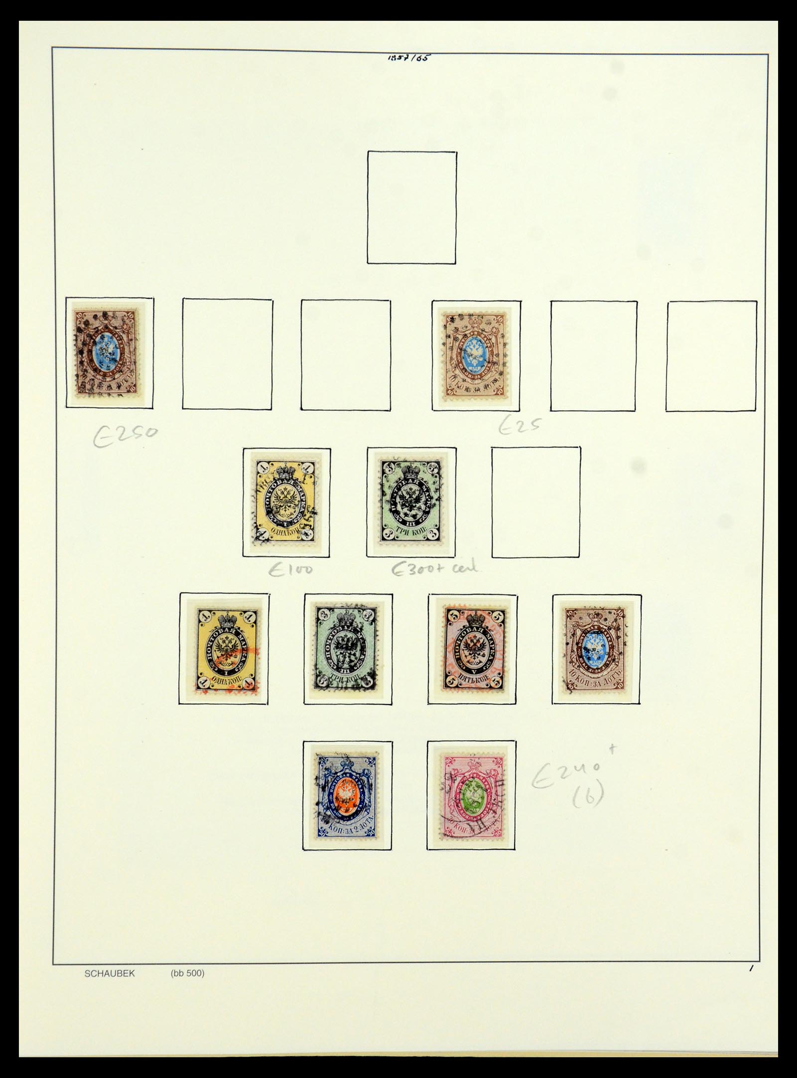 36120 001 - Postzegelverzameling 36120 Rusland 1858-1960.