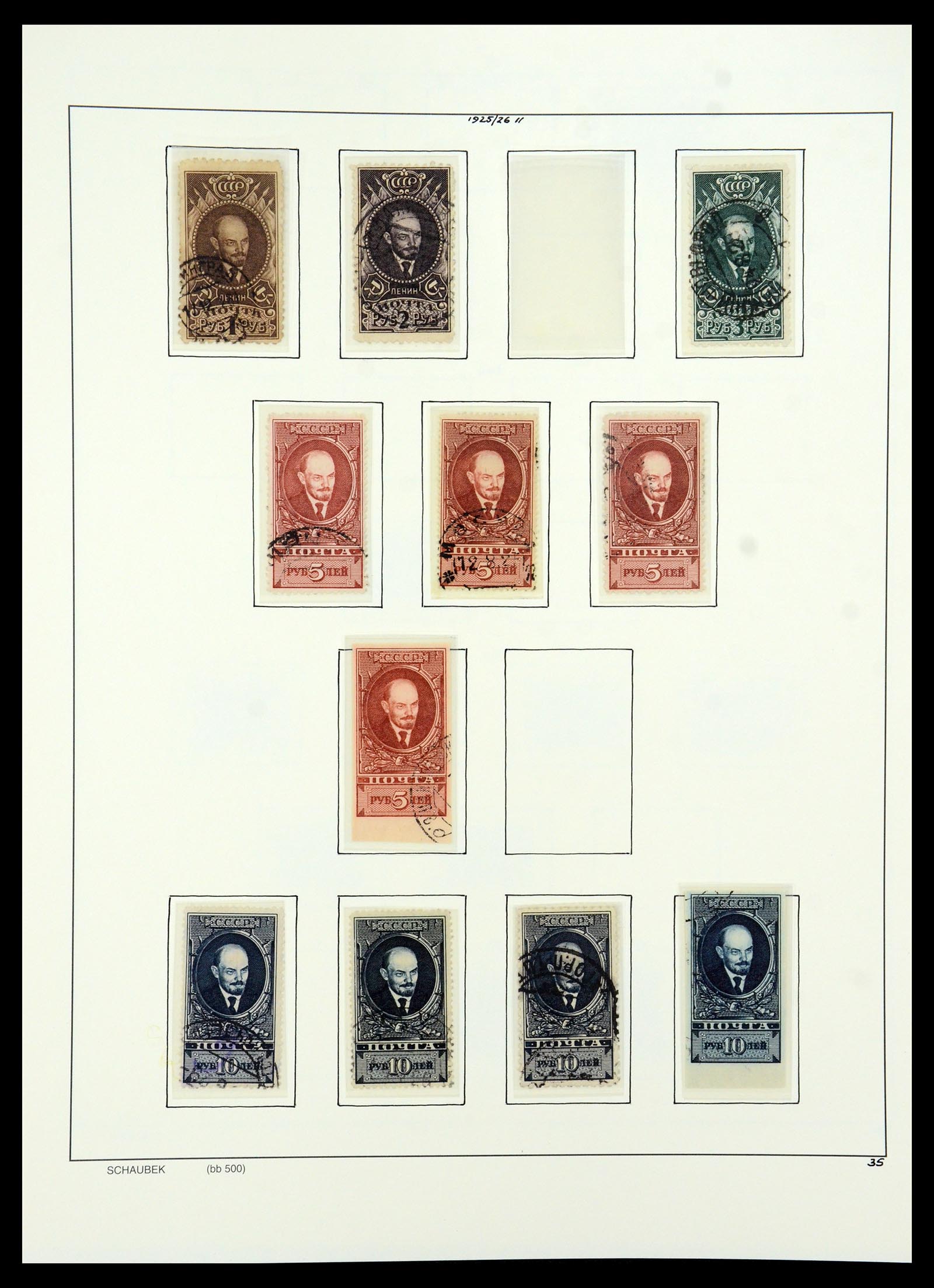 36120 039 - Postzegelverzameling 36120 Rusland 1858-1960.