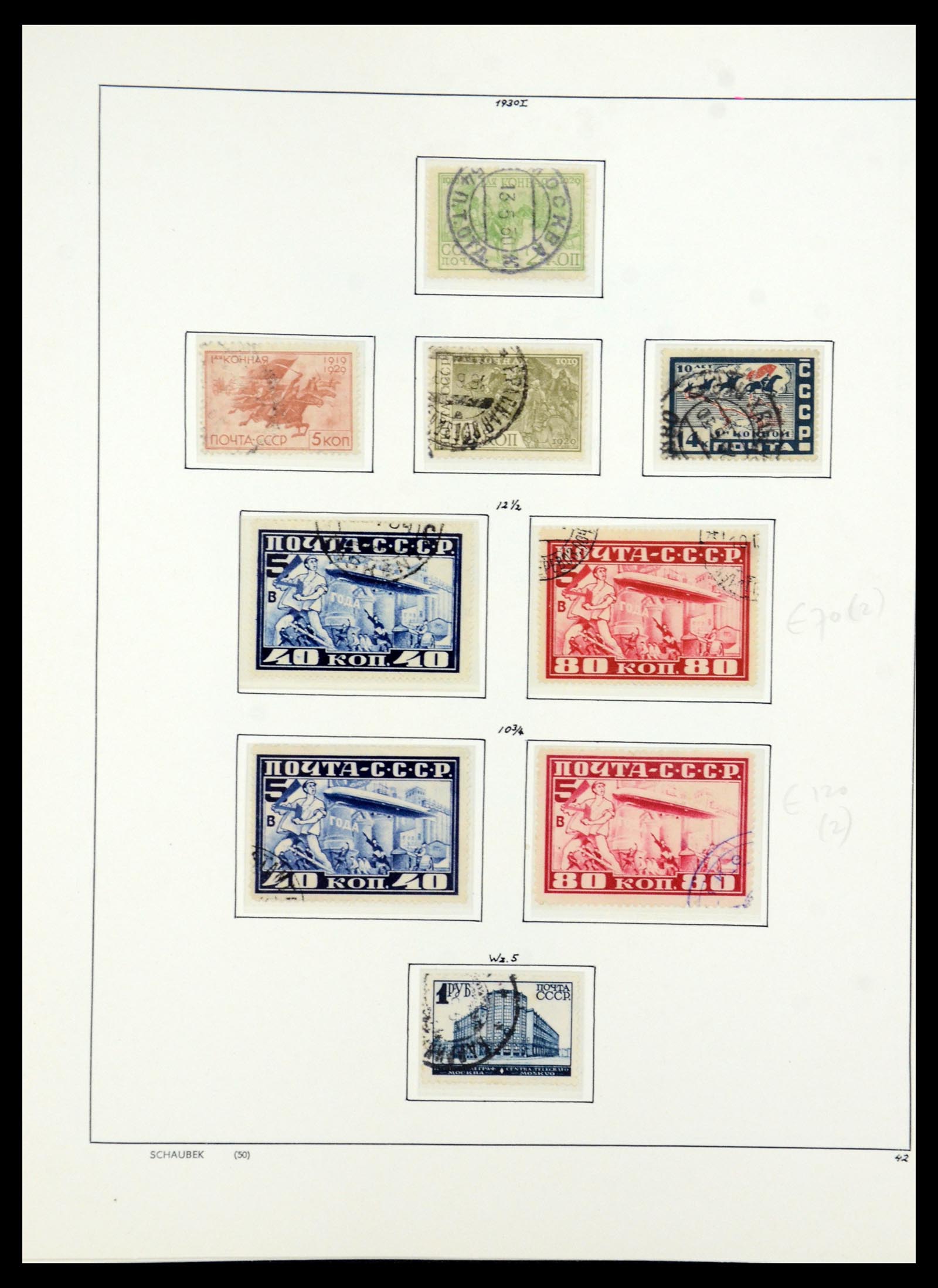 36120 046 - Postzegelverzameling 36120 Rusland 1858-1960.