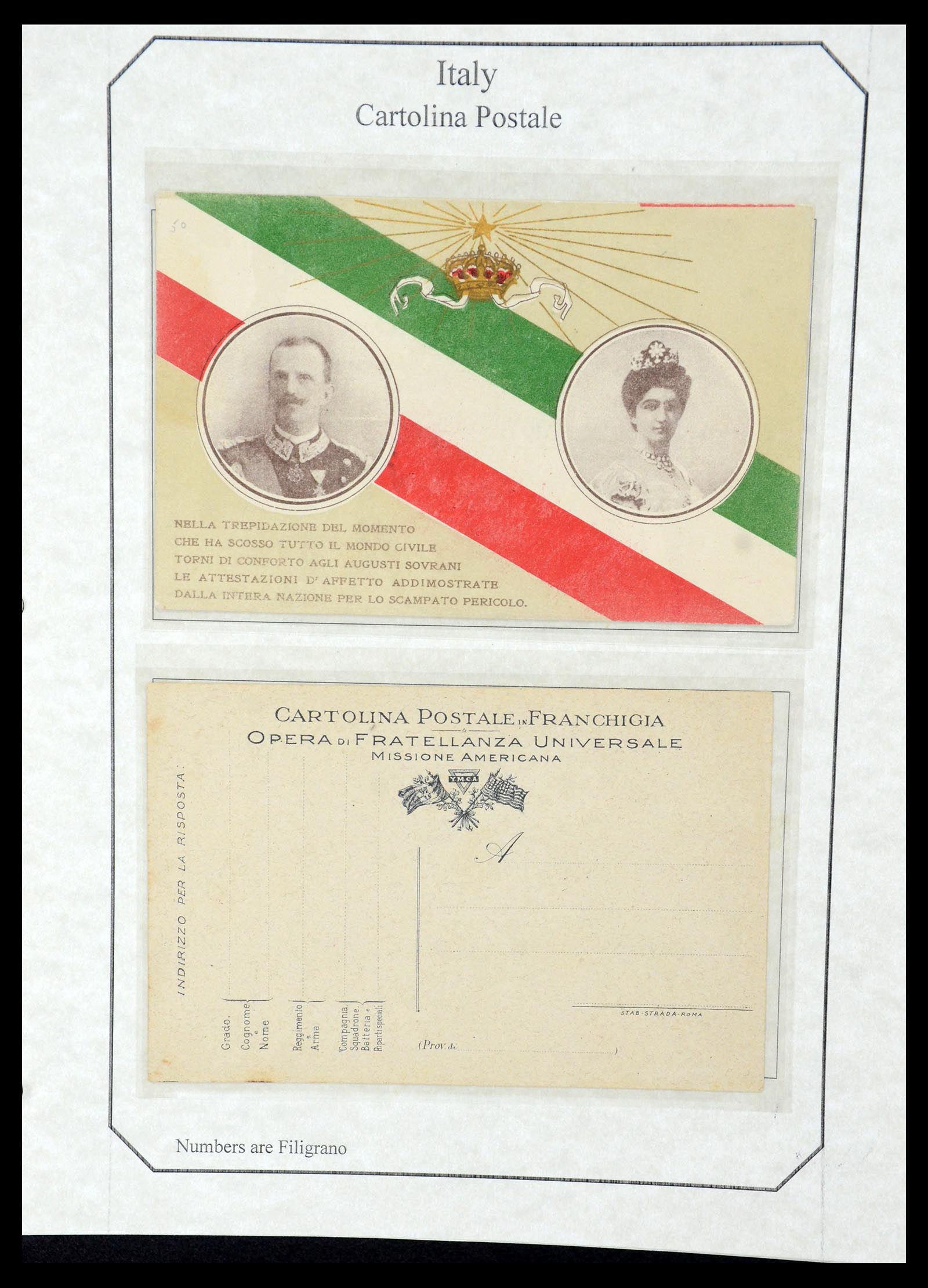 36166 028 - Postzegelverzameling 36166 Italië en gebieden brieven 1800-1980.