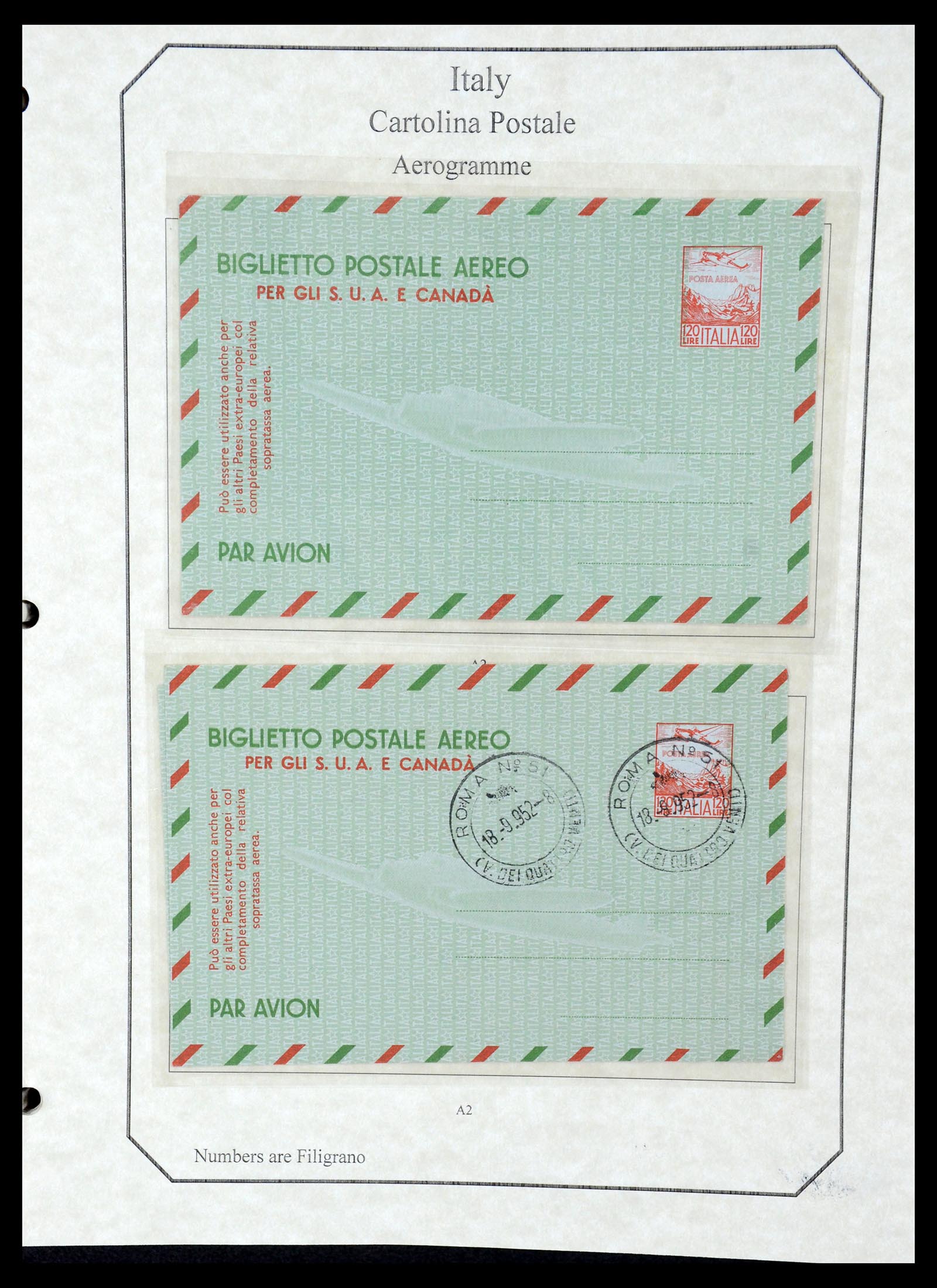 36166 033 - Postzegelverzameling 36166 Italië en gebieden brieven 1800-1980.