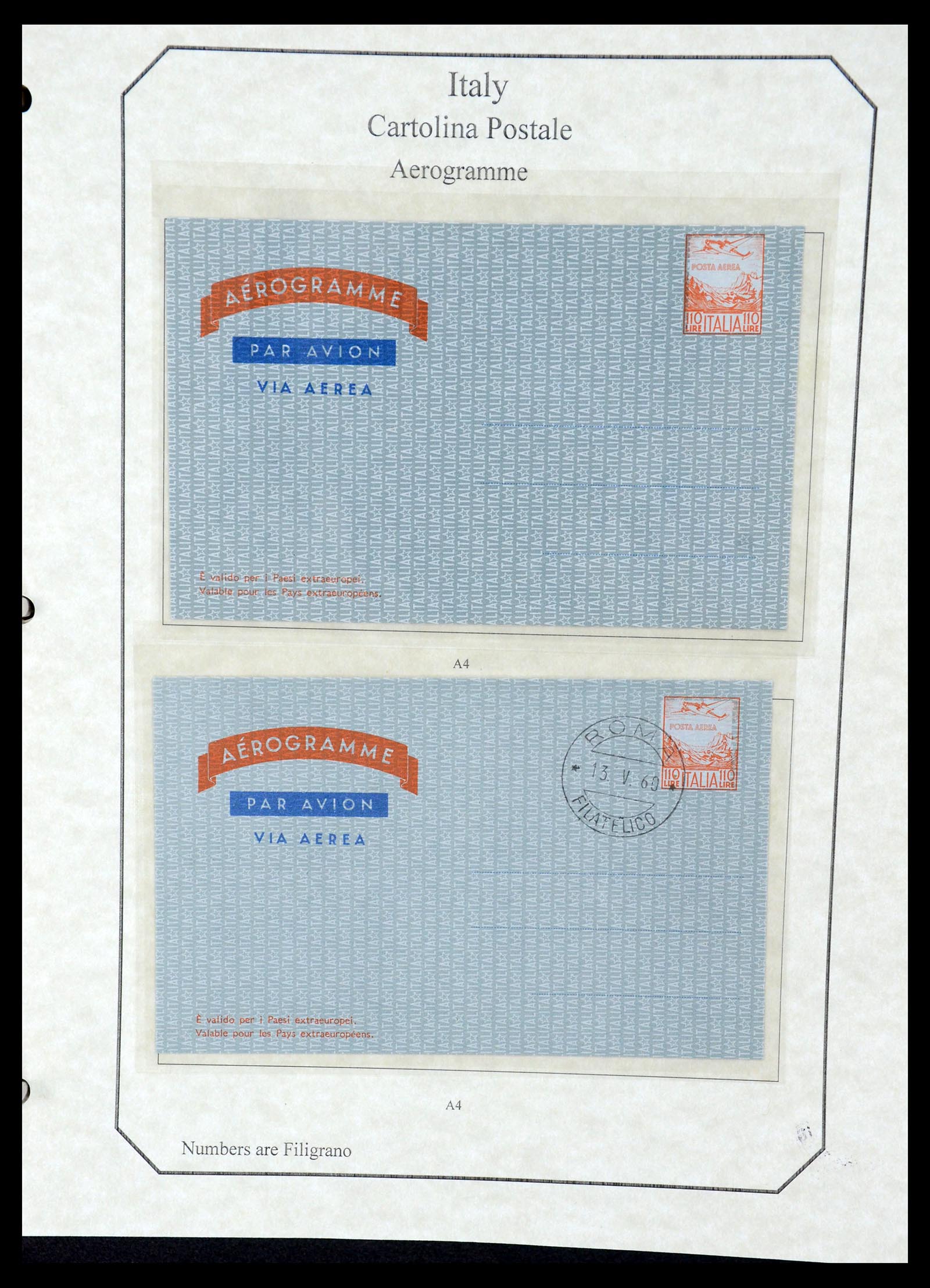 36166 036 - Postzegelverzameling 36166 Italië en gebieden brieven 1800-1980.