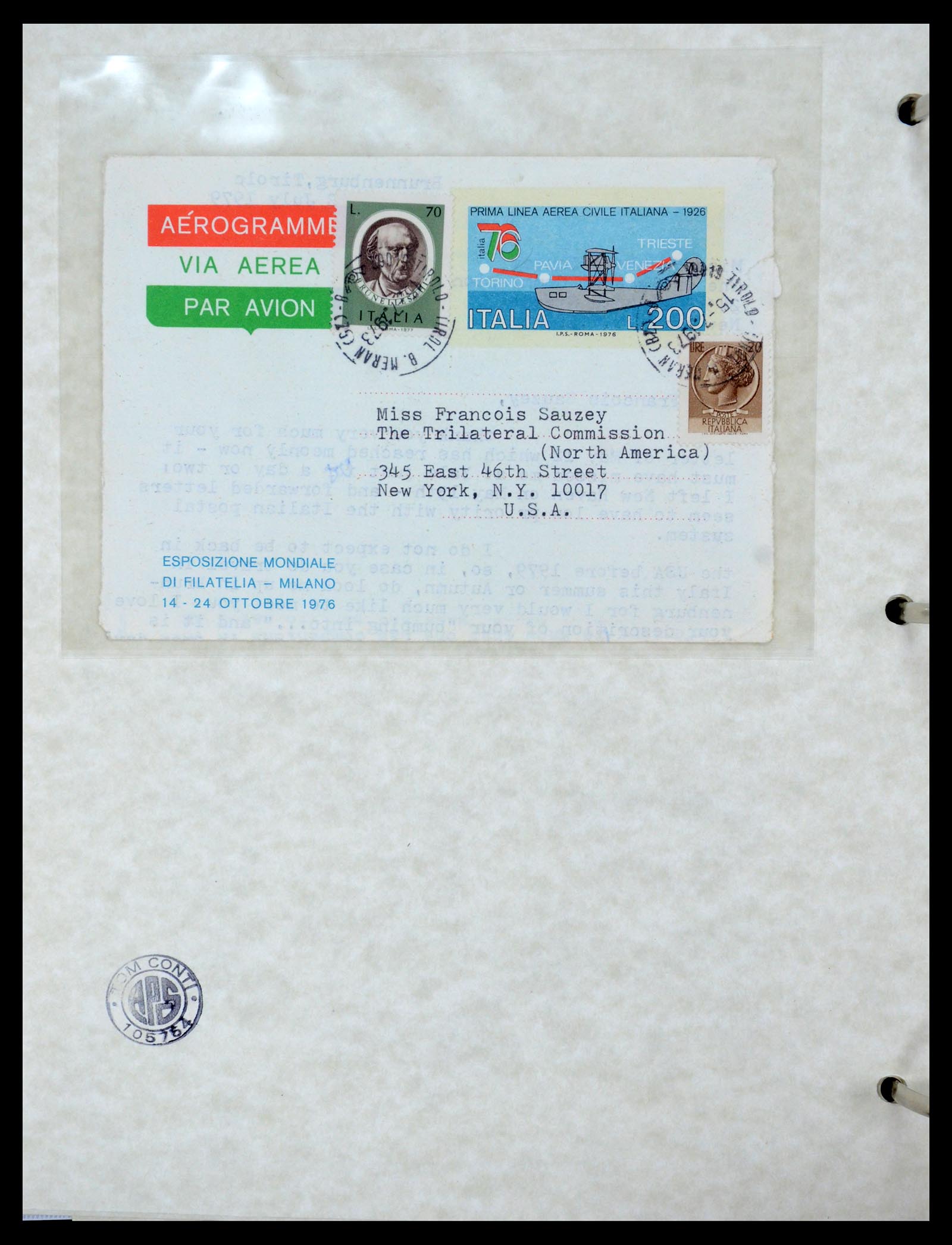 36166 039 - Postzegelverzameling 36166 Italië en gebieden brieven 1800-1980.