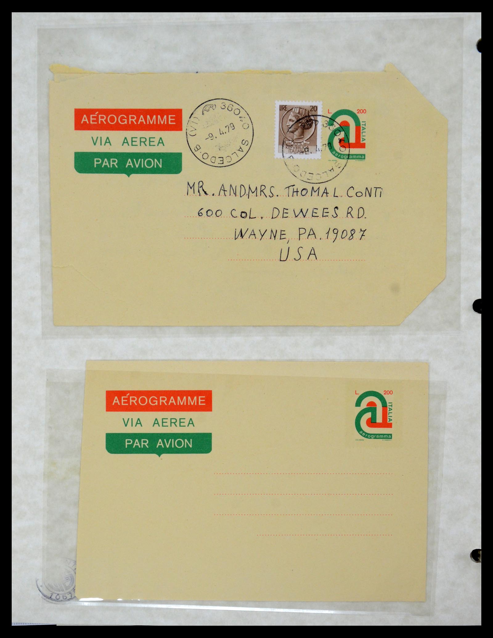 36166 043 - Stamp collection 36166 Italy and territories covers 1800-1980.